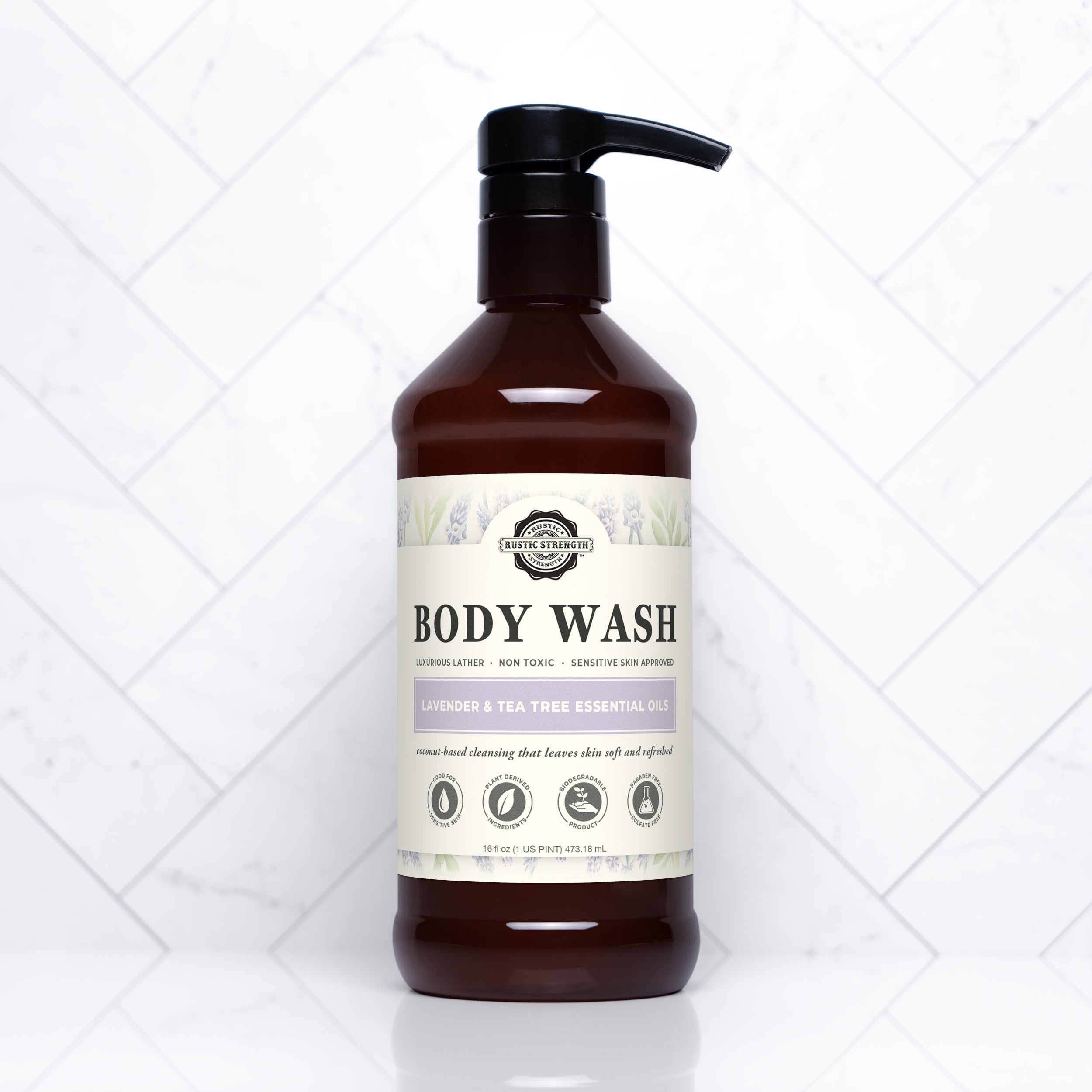 Moisturizing Body Wash | Lavender & Tea Tree by Rustic Strength