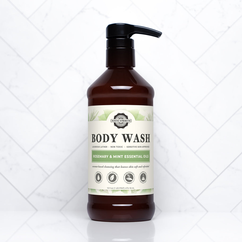 Moisturizing Body Wash | Rosemary & Mint  by Rustic Strength