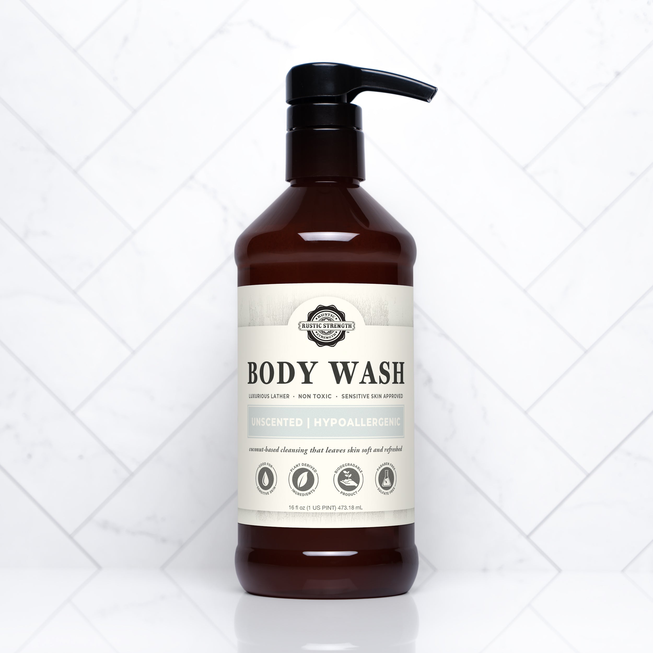 Moisturizing Body Wash | Unscented  by Rustic Strength
