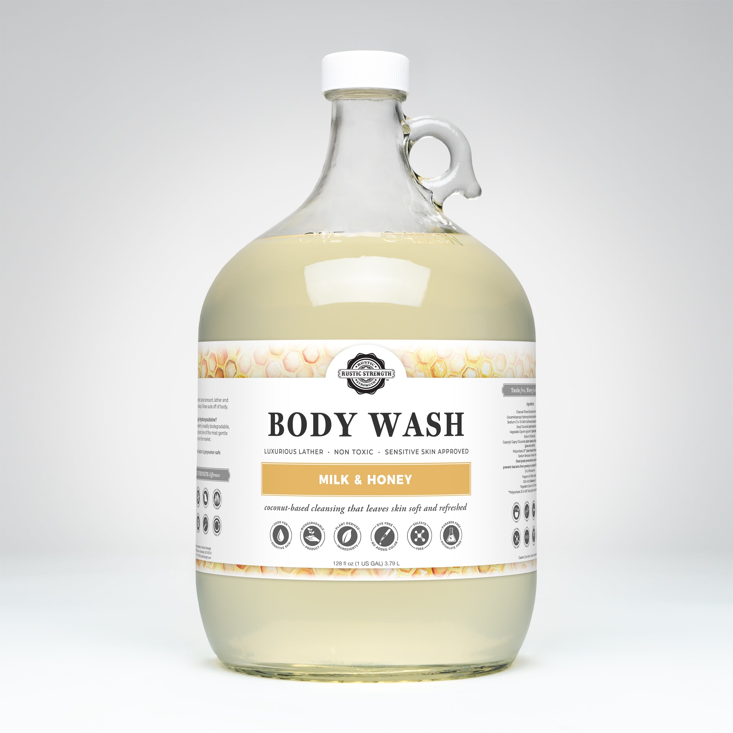 Moisturizing Body Wash | Milk & Honey  by Rustic Strength
