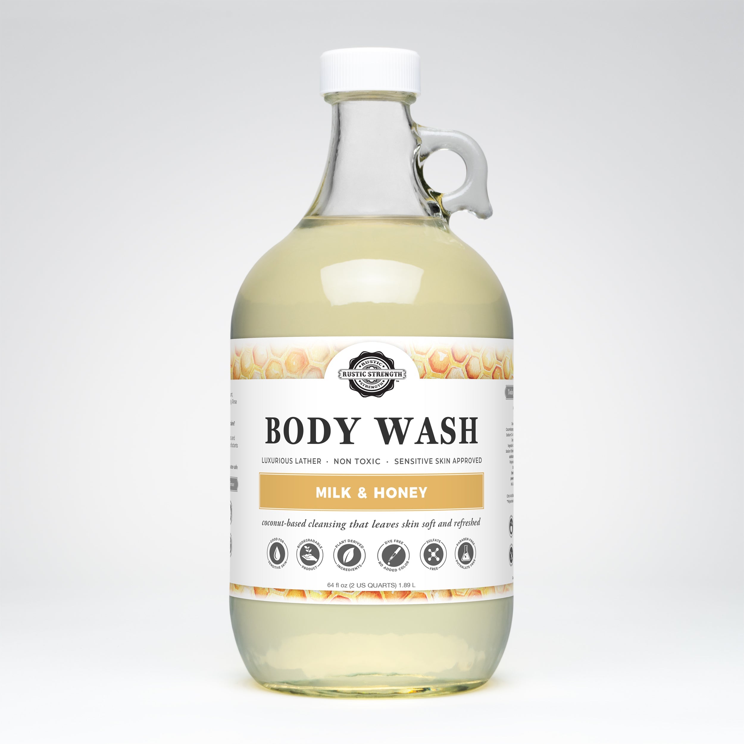 Moisturizing Body Wash | Milk & Honey  by Rustic Strength