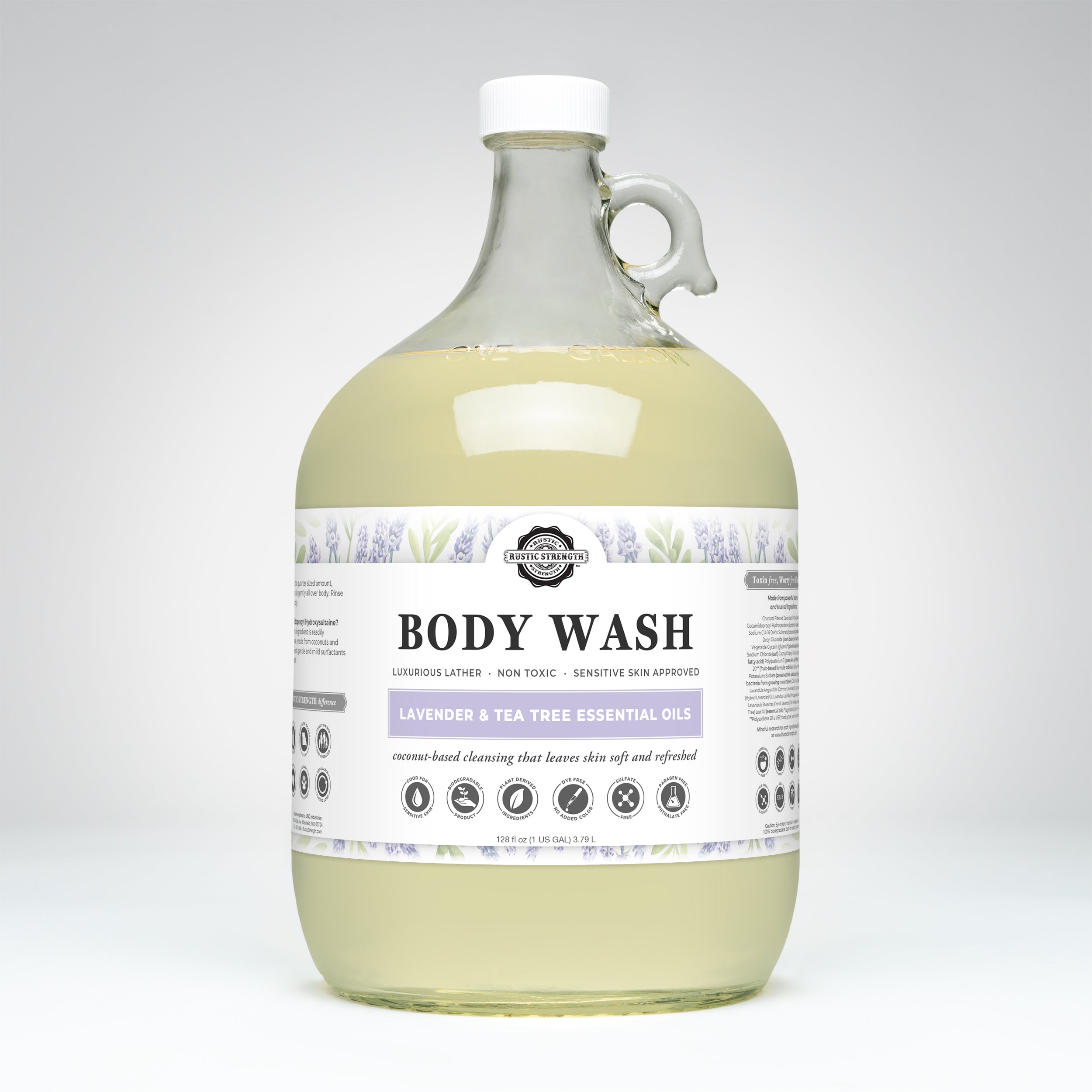 Moisturizing Body Wash | Lavender & Tea Tree by Rustic Strength