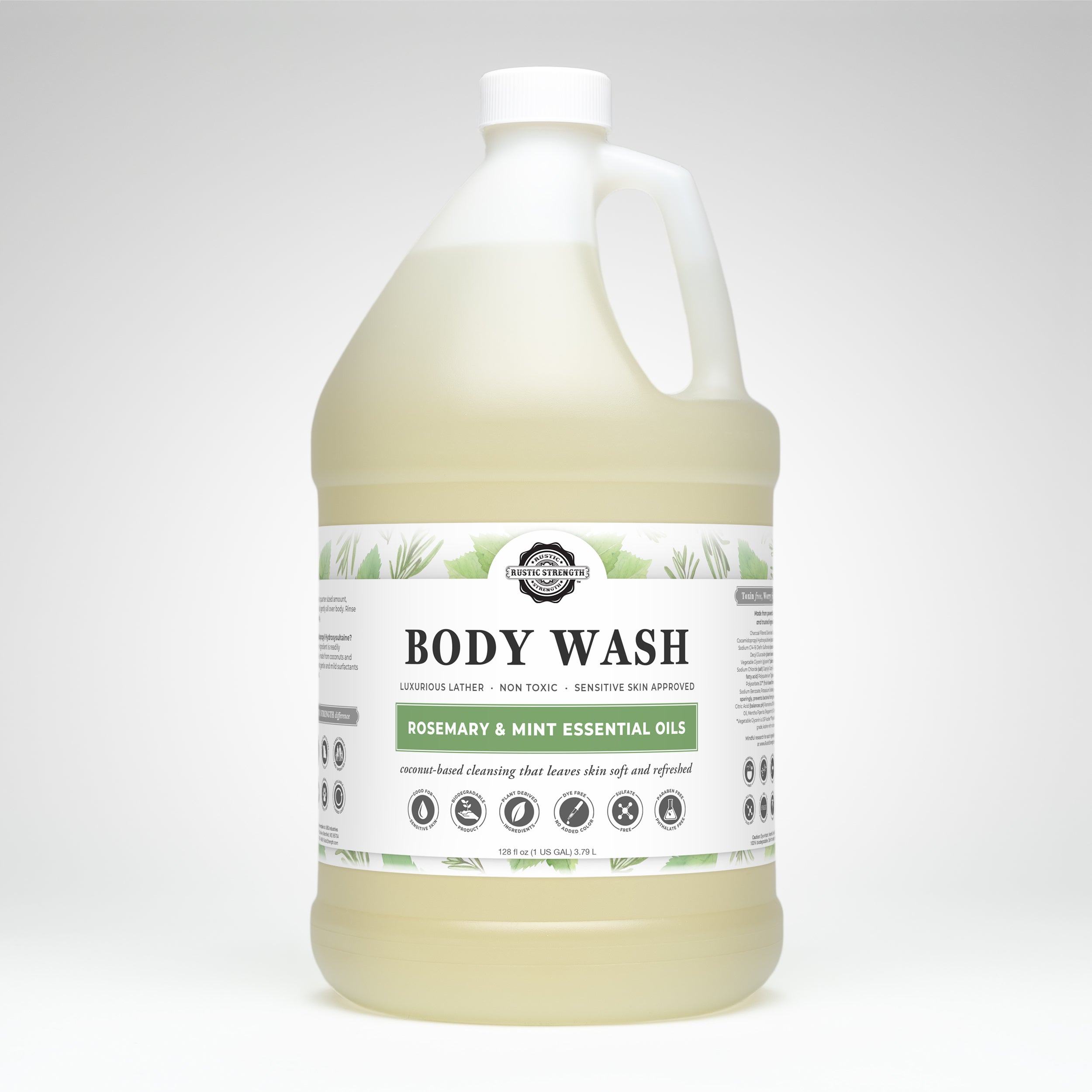 Moisturizing Body Wash | Rosemary & Mint  by Rustic Strength