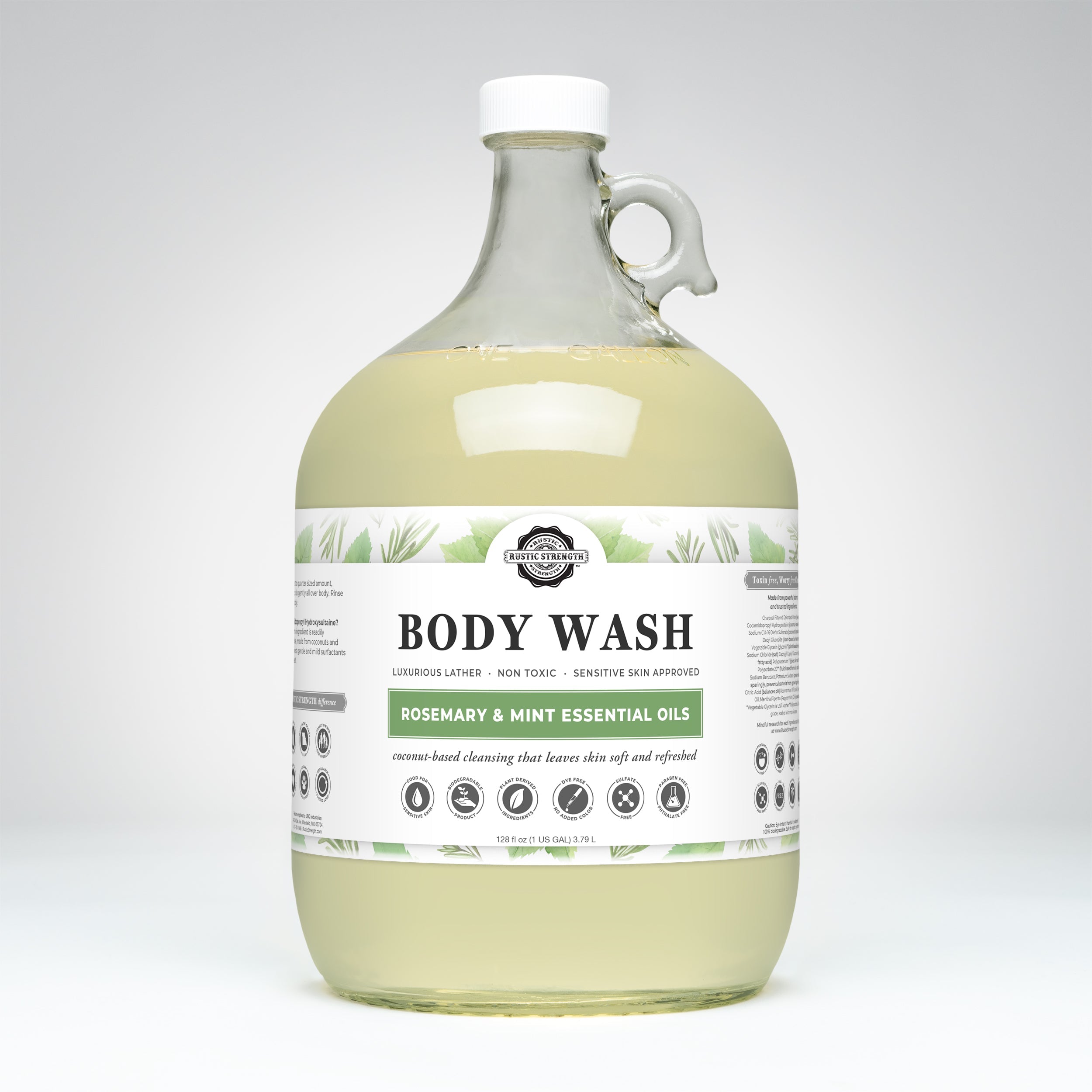 Moisturizing Body Wash | Rosemary & Mint  by Rustic Strength