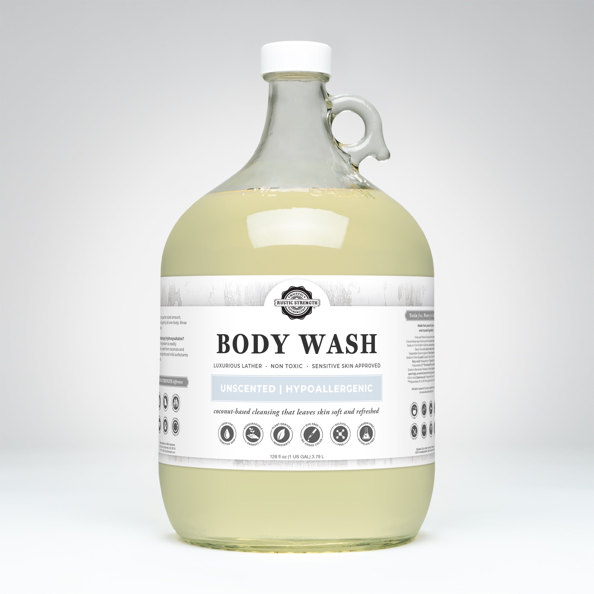Moisturizing Body Wash | Unscented  by Rustic Strength
