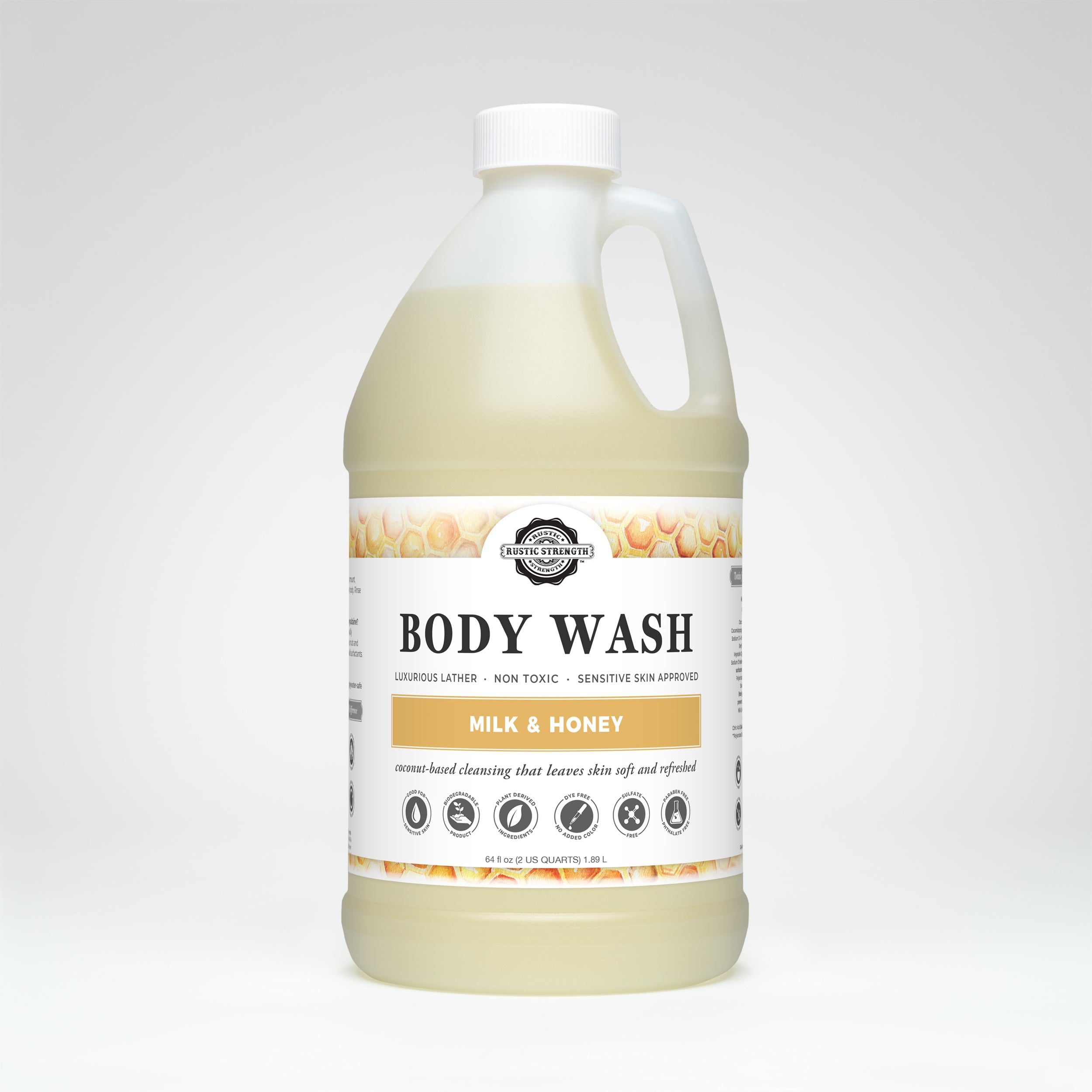 Moisturizing Body Wash | Milk & Honey  by Rustic Strength