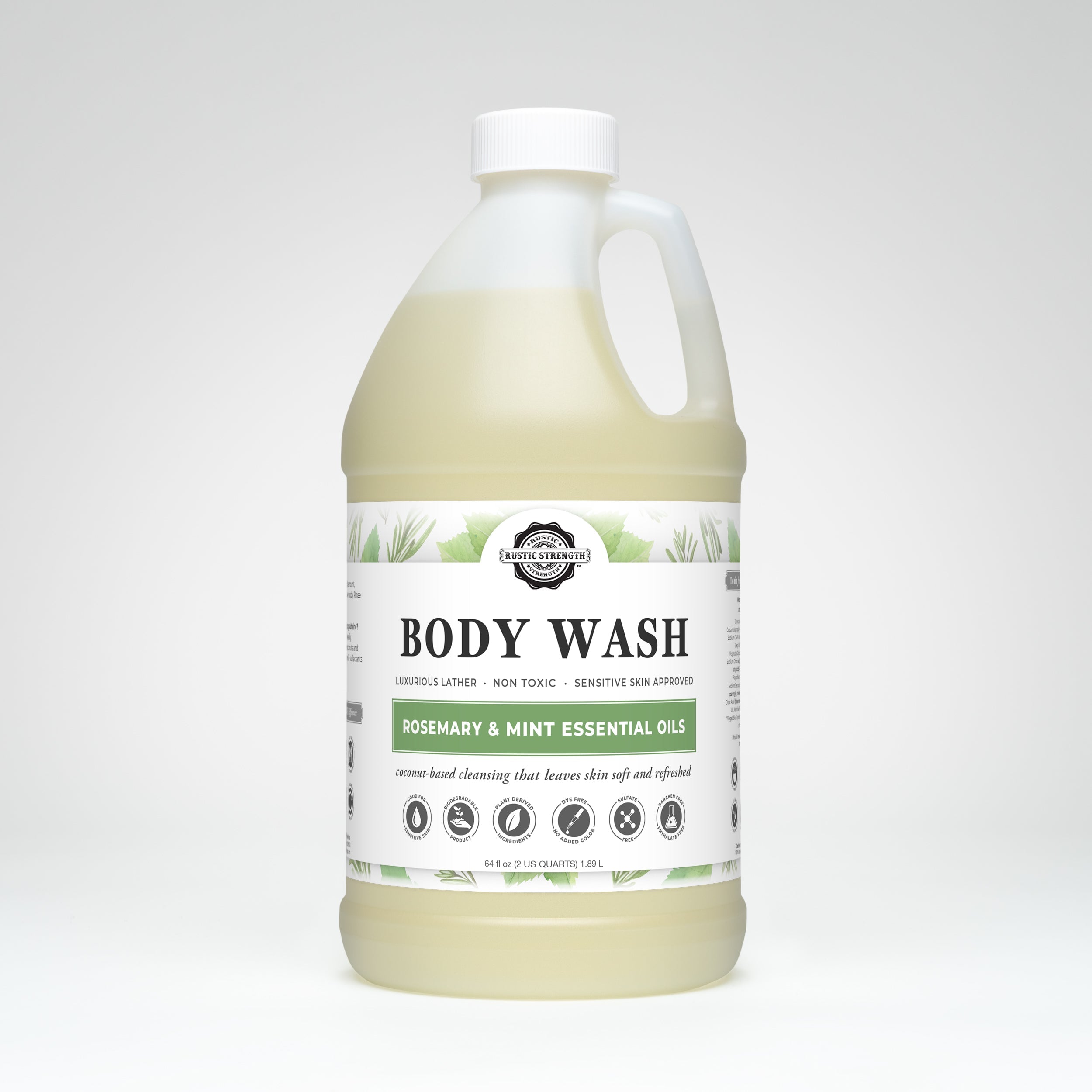 Moisturizing Body Wash | Rosemary & Mint  by Rustic Strength