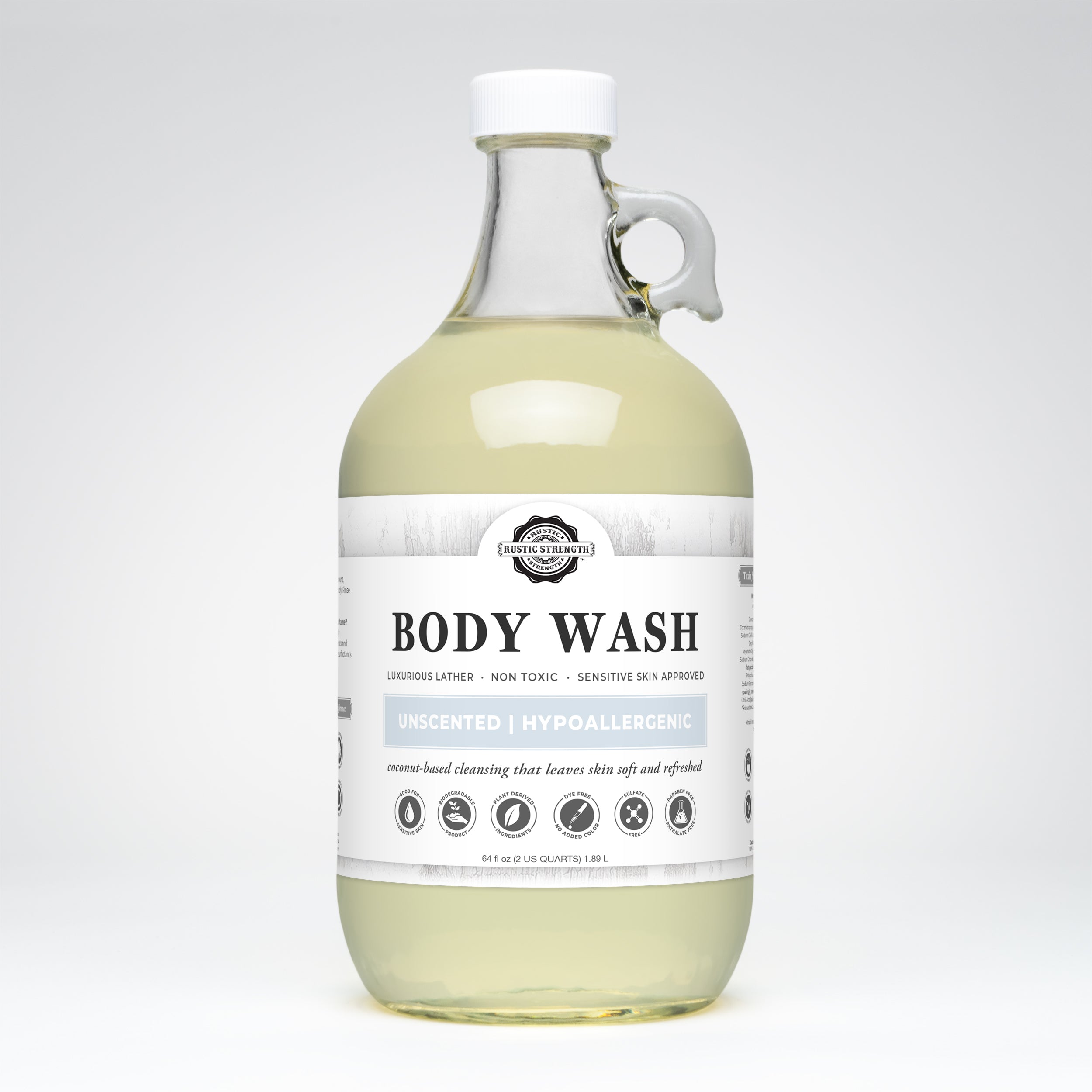 Moisturizing Body Wash | Unscented  by Rustic Strength