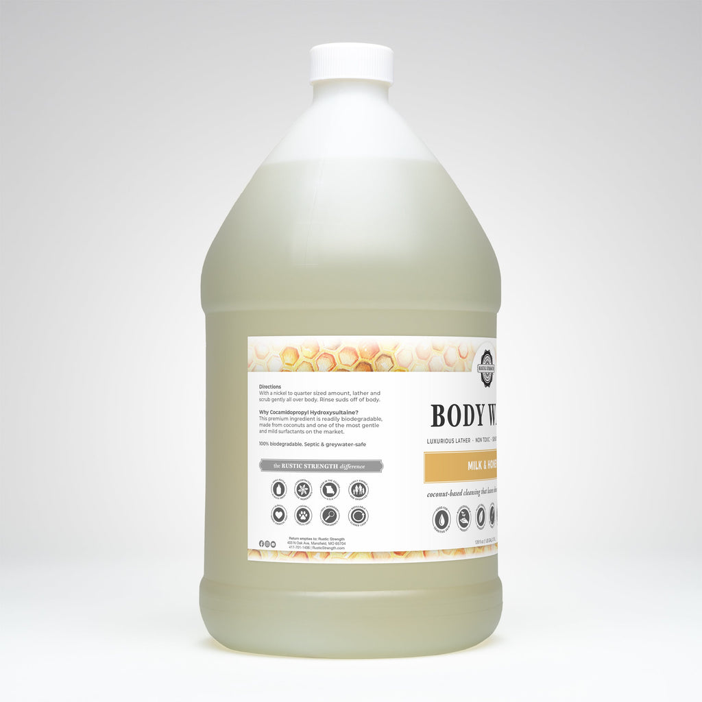 Moisturizing Body Wash | Milk & Honey  by Rustic Strength