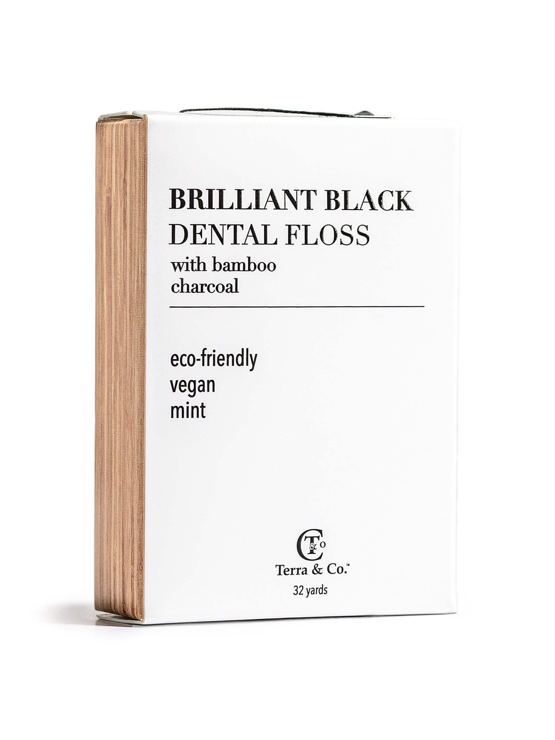 Brilliant Black® Floss – Whitens Between Teeth Naturally by Terra & Co.
