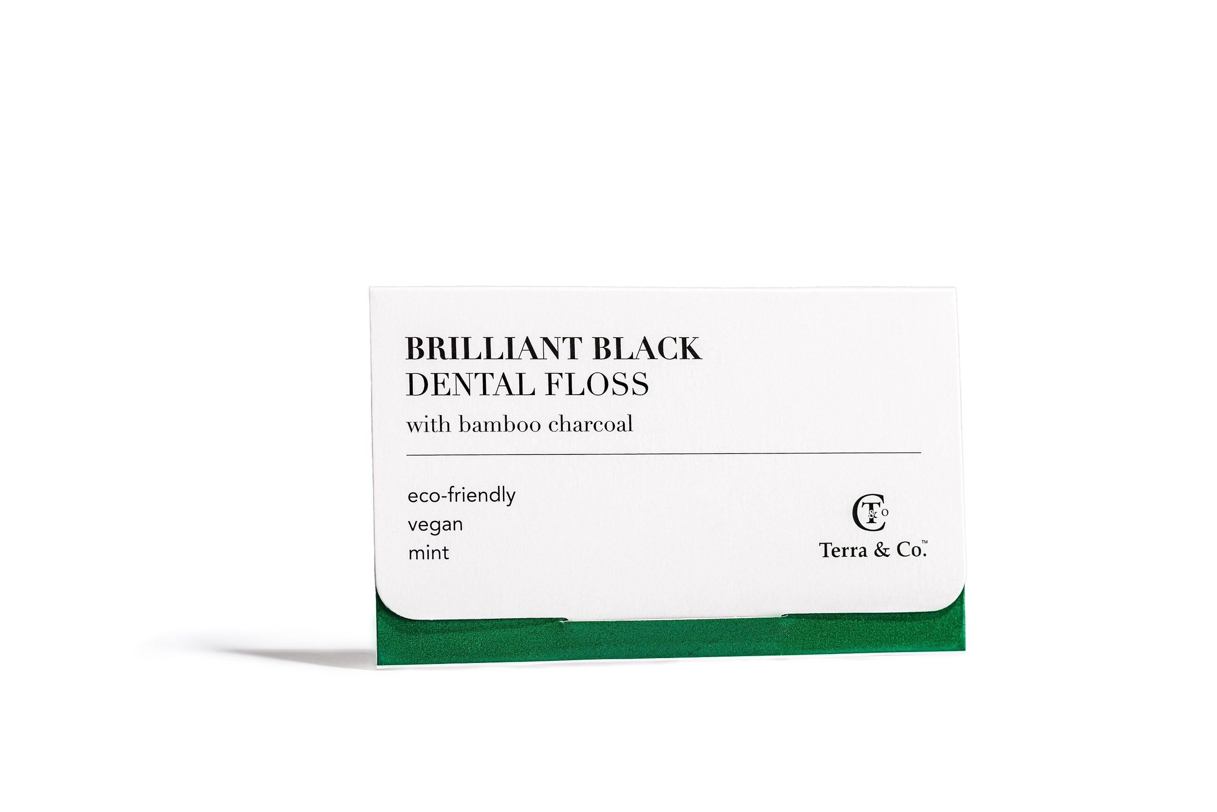 Brilliant Black® Floss – Whitens Between Teeth Naturally by Terra & Co.