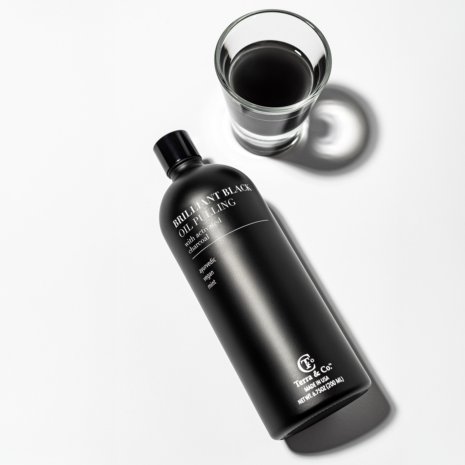 Brilliant Black® Oil Pulling – Ayurvedic Mouthwash for Teeth Whitening, Detox & Gum Health by Terra & Co.