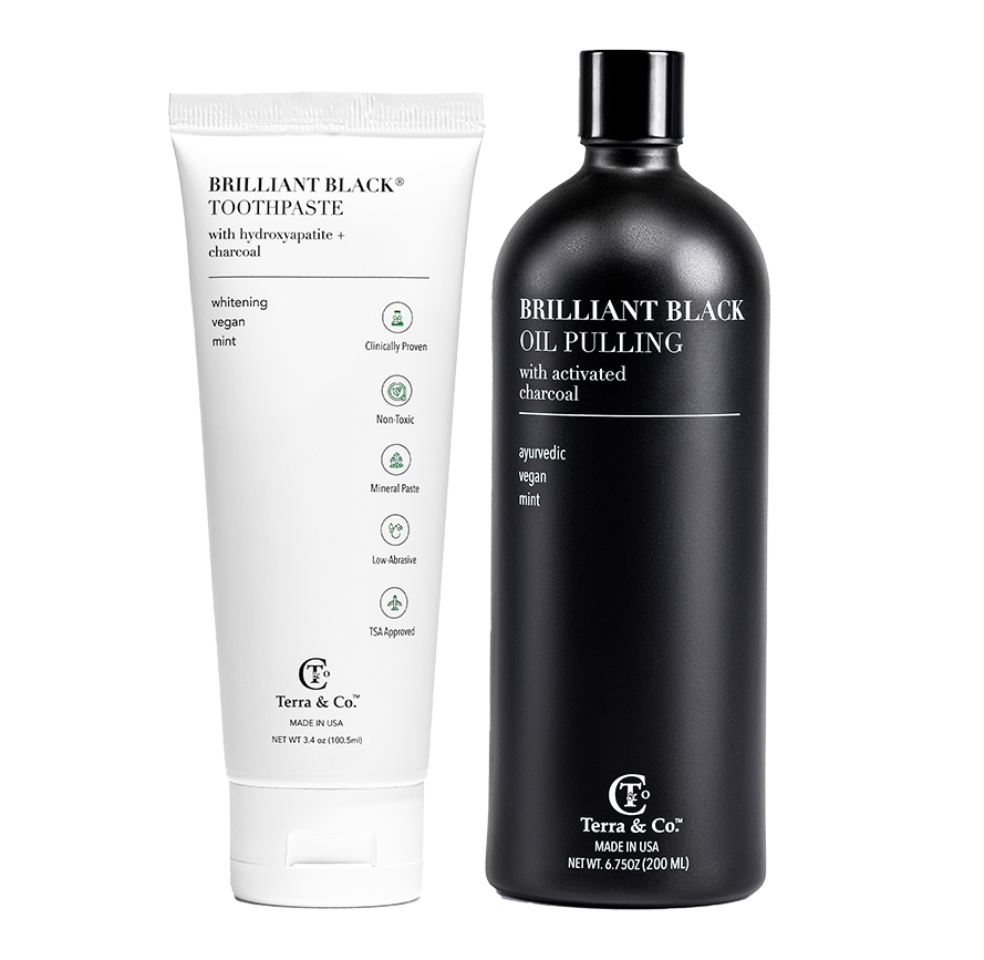 Brilliant Black® Toothpaste | Fluoride-Free Activated Charcoal Whitening by Terra & Co.