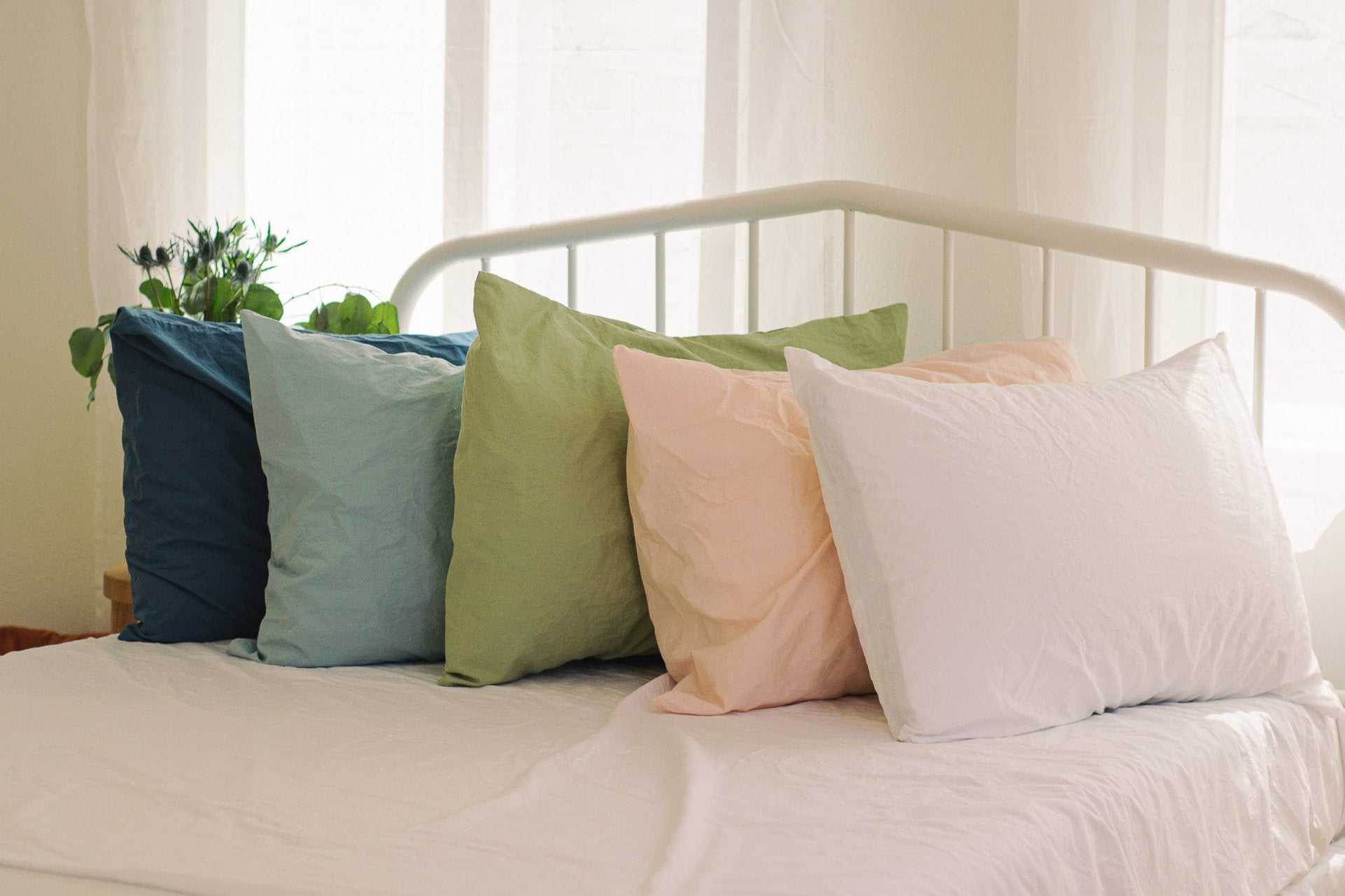 Crinkle Percale Organic Cotton Duvet Cover Set + Shams by Nest Bedding®