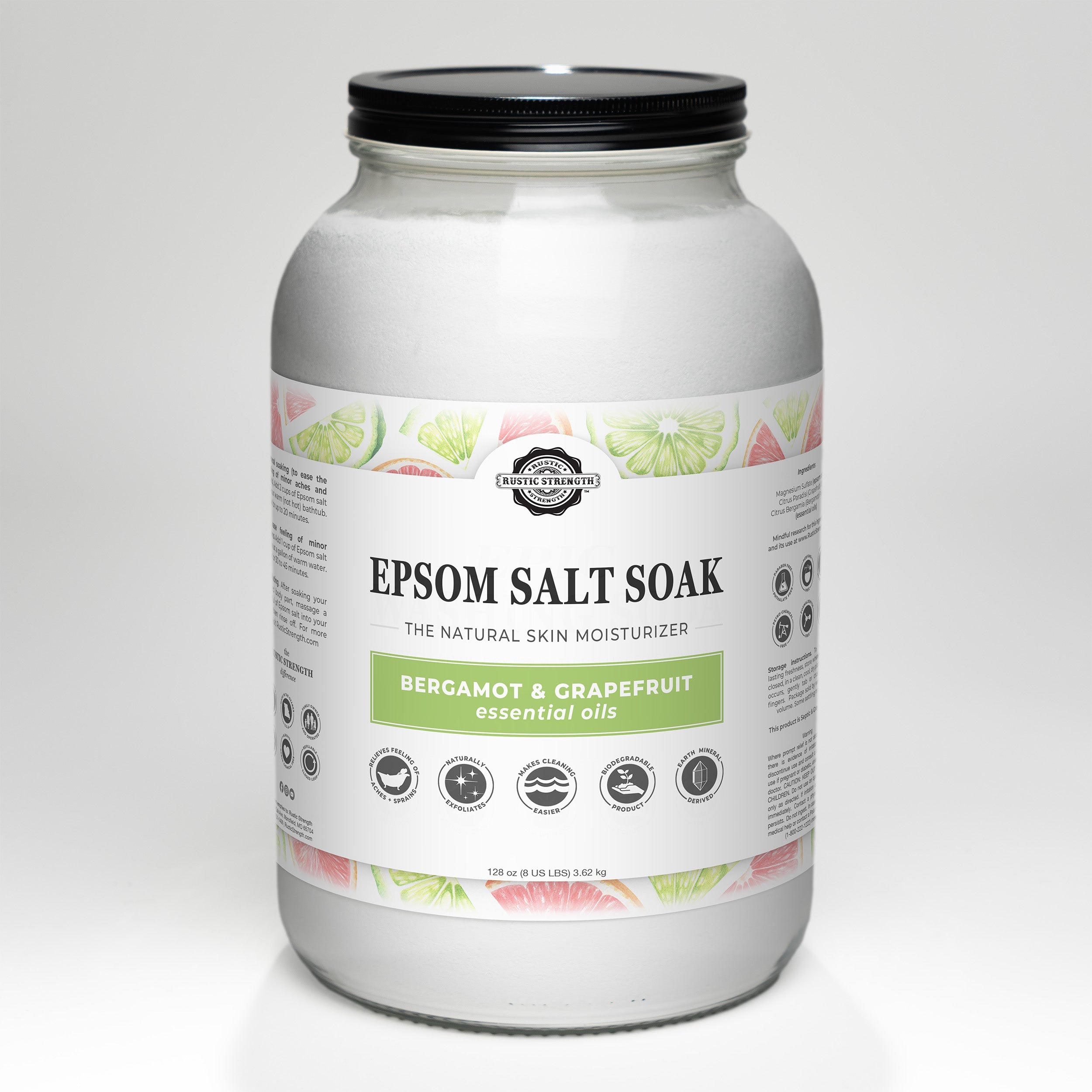 Epsom Salt Soak | Bergamot & Grapefruit  by Rustic Strength