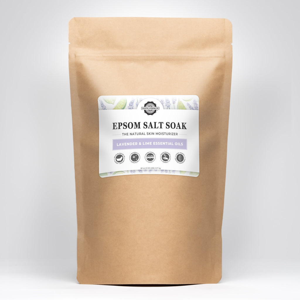 Epsom Salt Soak | Lavender & Lime by Rustic Strength