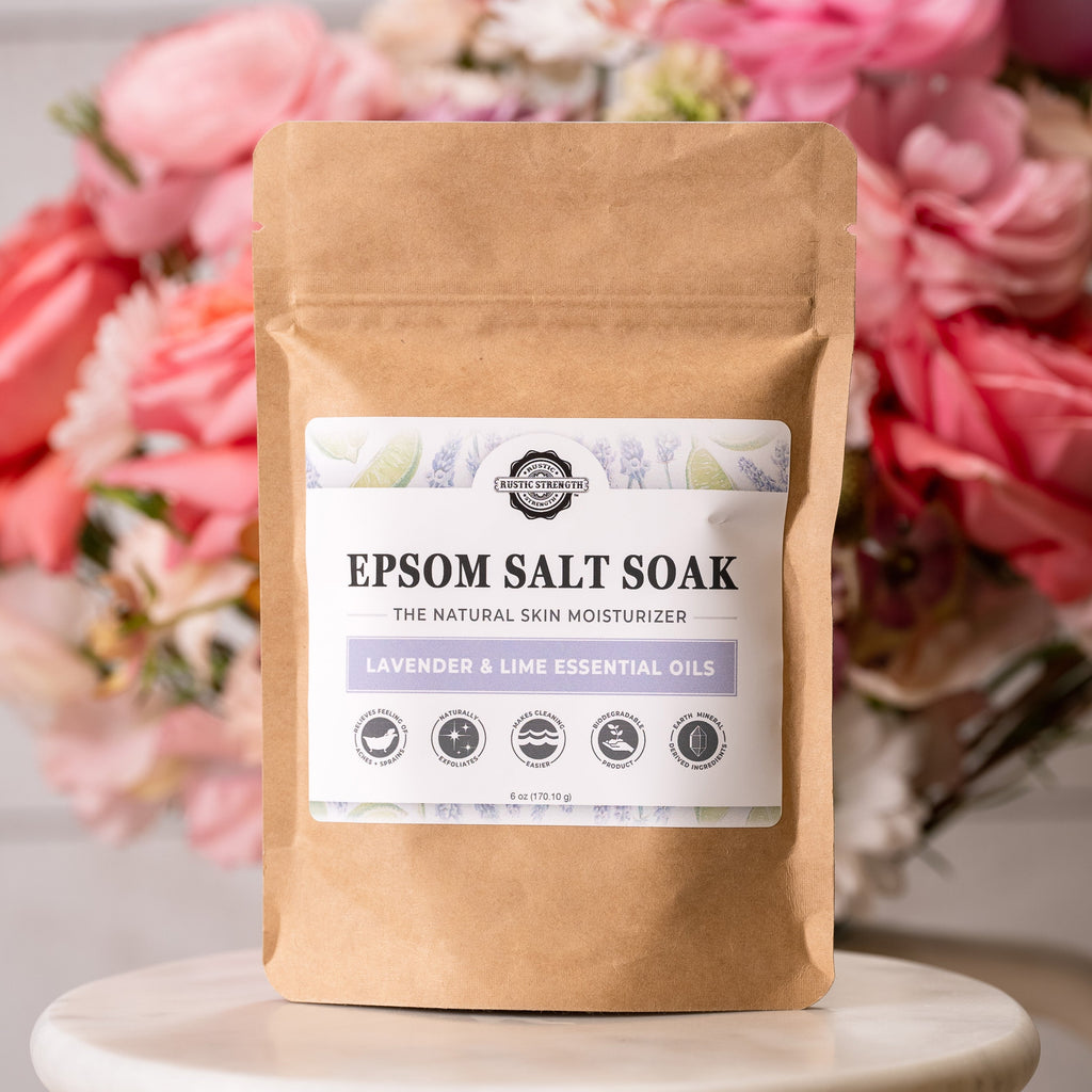 Epsom Salt Soak | Lavender & Lime by Rustic Strength