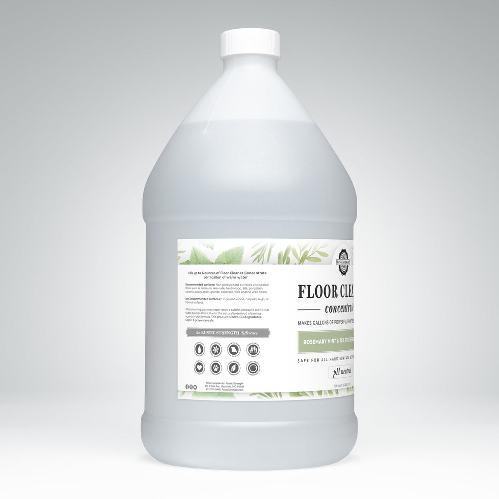 Floor Cleaner Concentrate | Rosemary, Mint & Tea Tree by Rustic Strength