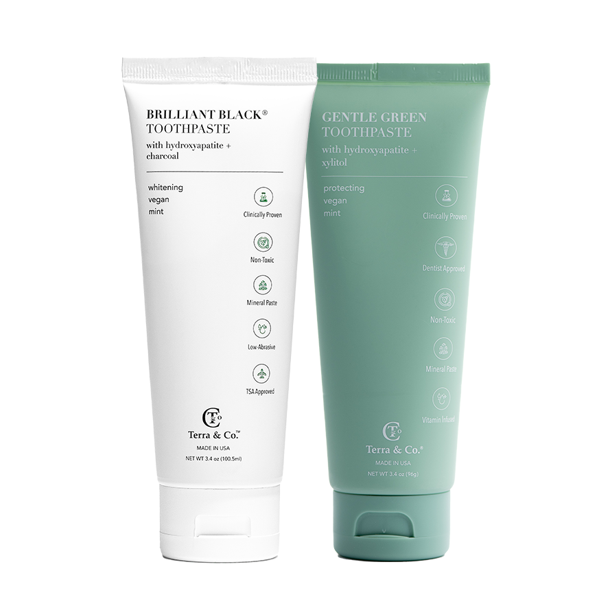 Brilliant Black® Toothpaste | Fluoride-Free Activated Charcoal Whitening by Terra & Co.