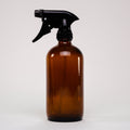 16 oz Amber Glass Keeper Bottle | Spray Nozzle  by Rustic Strength