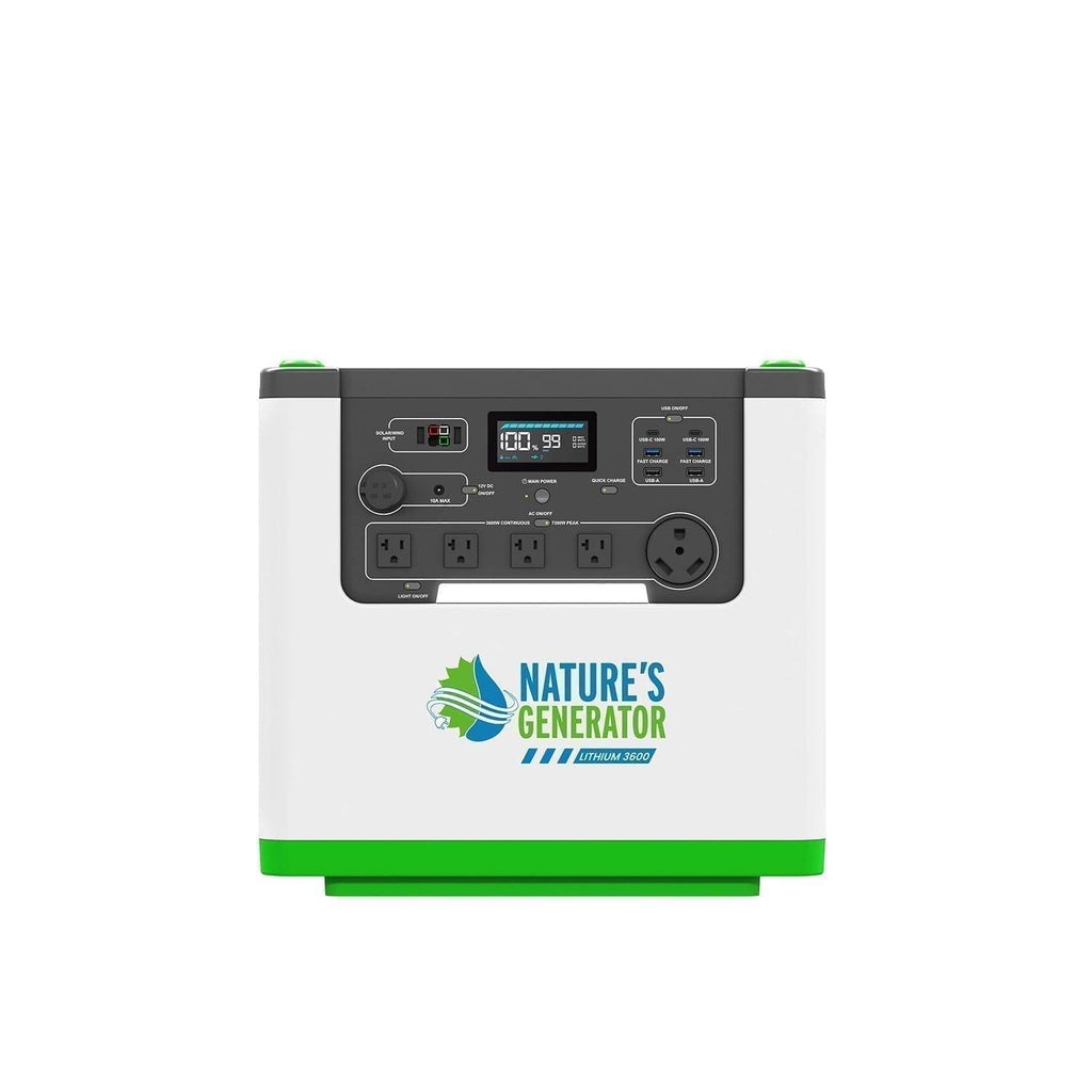 Nature's Generator Lithium 3600 Solar Generator