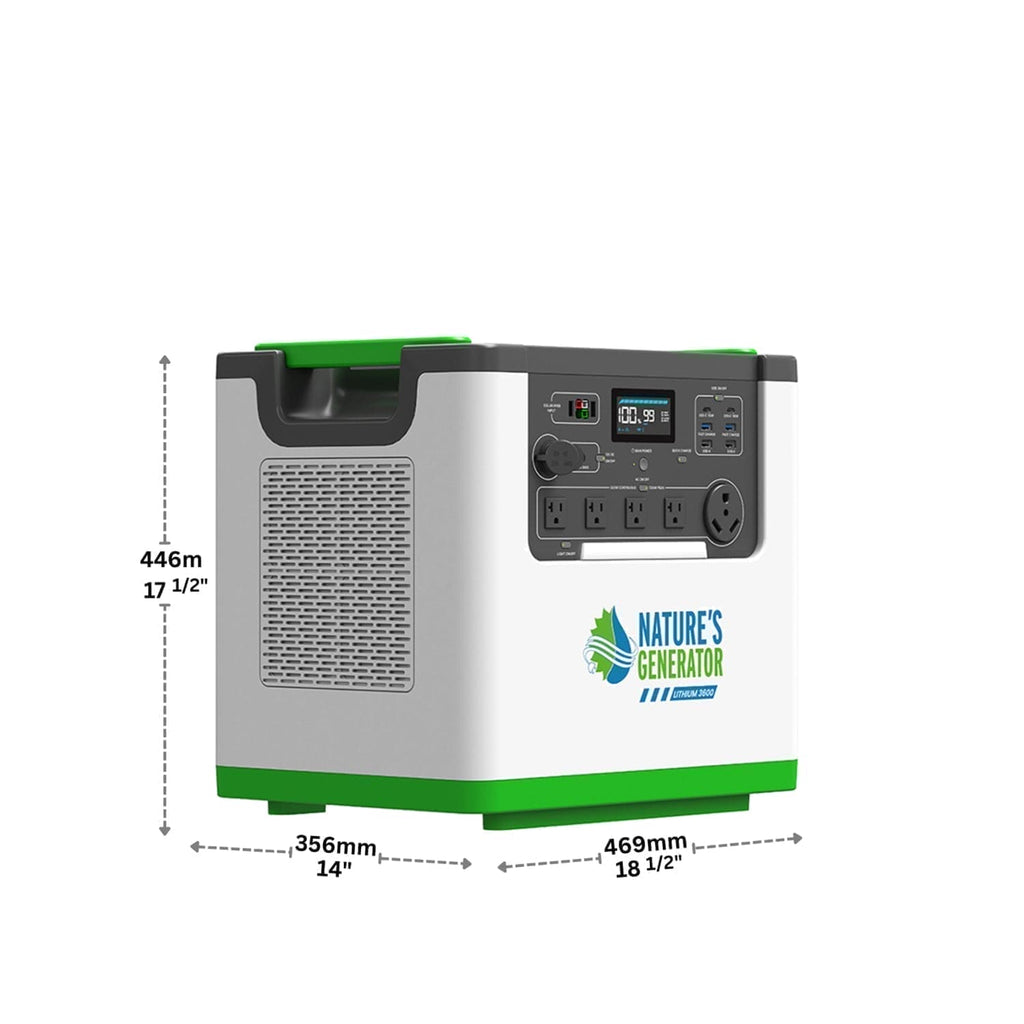 Nature's Generator Lithium 3600 Solar Generator