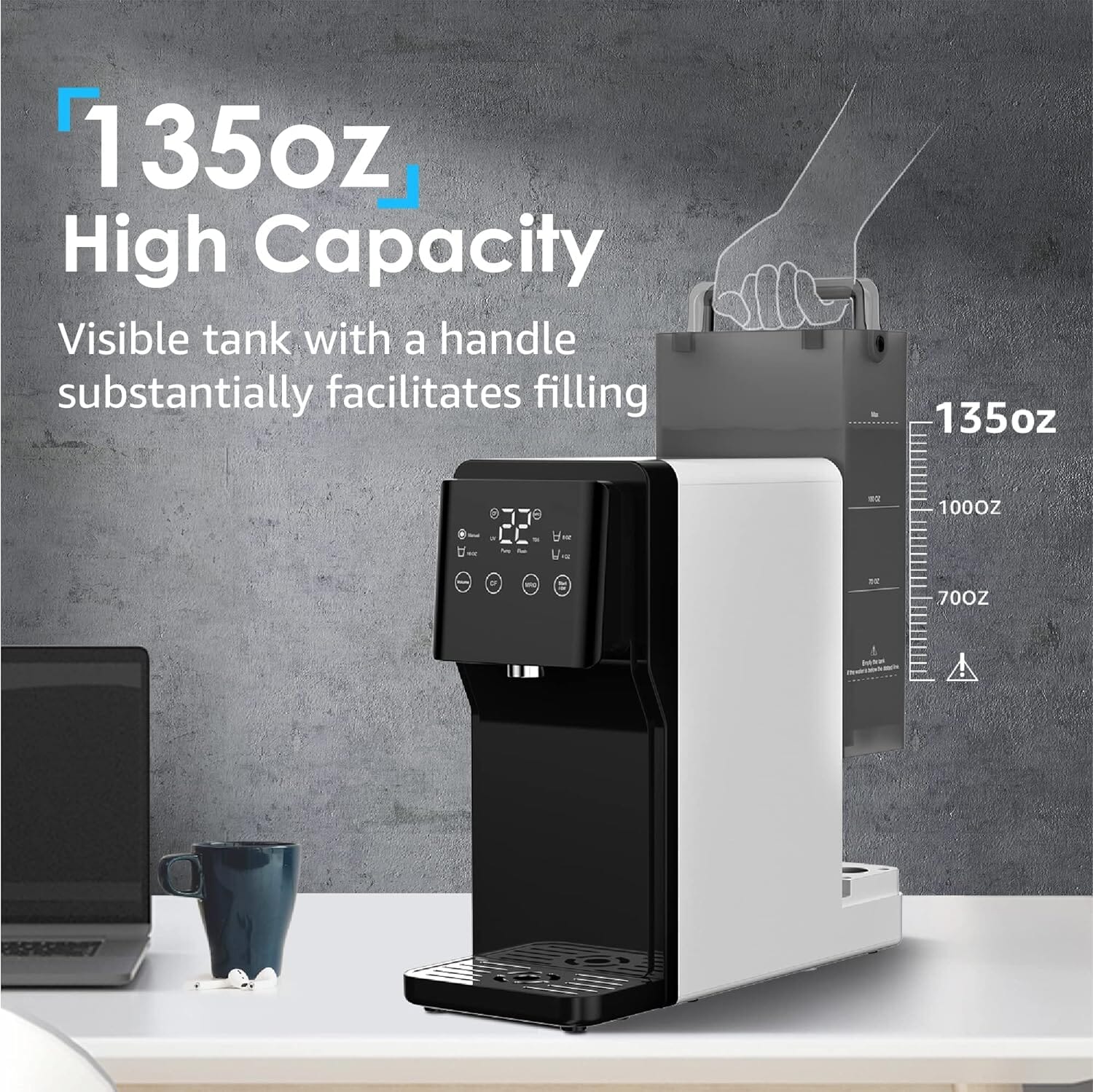 N1 Countertop Reverse Osmosis Water Dispenser by Waterdrop