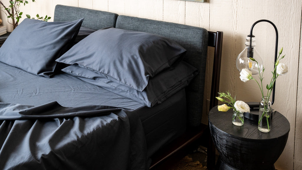 Sateen Organic Cotton Sheet Set + Pillowcases by Nest Bedding®