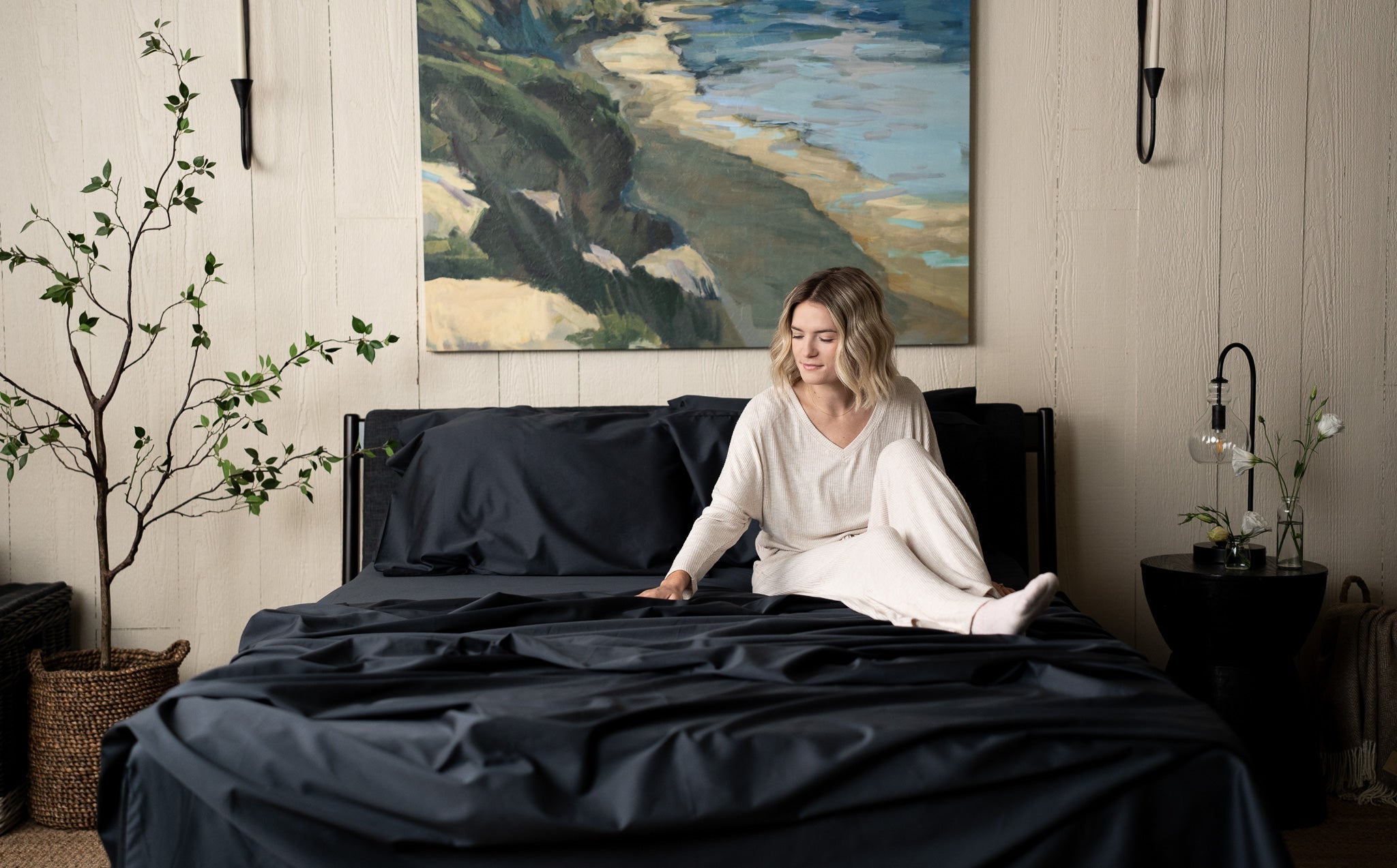 Sateen Organic Cotton Sheet Set + Pillowcases by Nest Bedding®