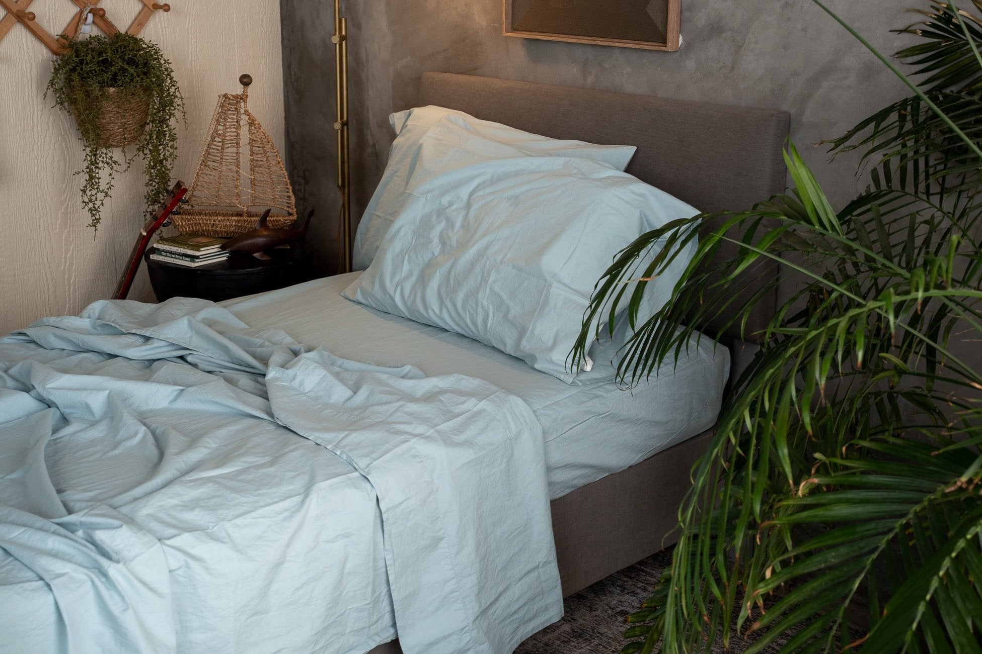 Kids Crinkle Percale Organic Cotton Sheet Set + Pillowcases by Nest Bedding®