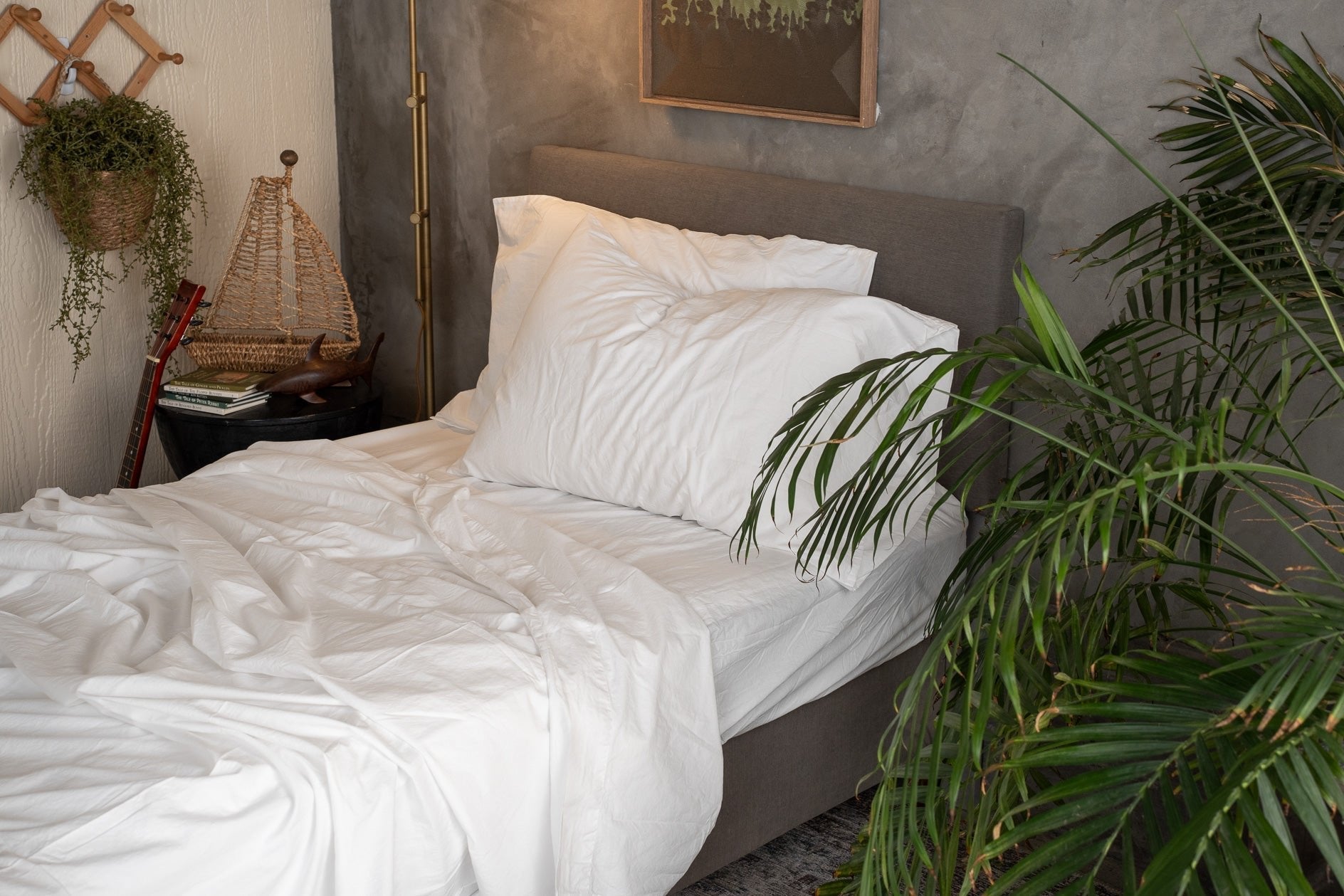 Kids Crinkle Percale Organic Cotton Sheet Set + Pillowcases by Nest Bedding®