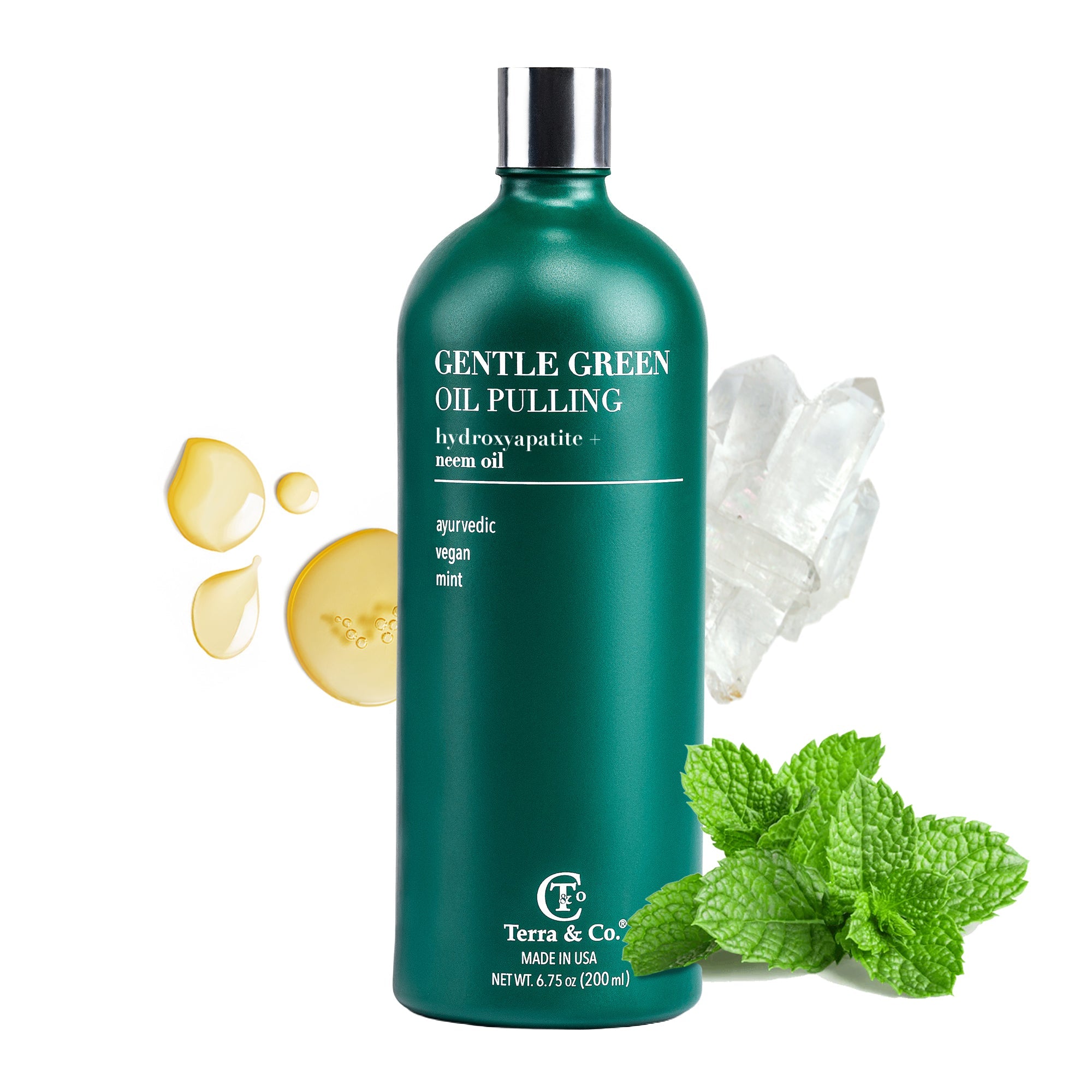 Gentle Green Oil Pulling Mouthwash – Enamel Support & Gum Health by Terra & Co.