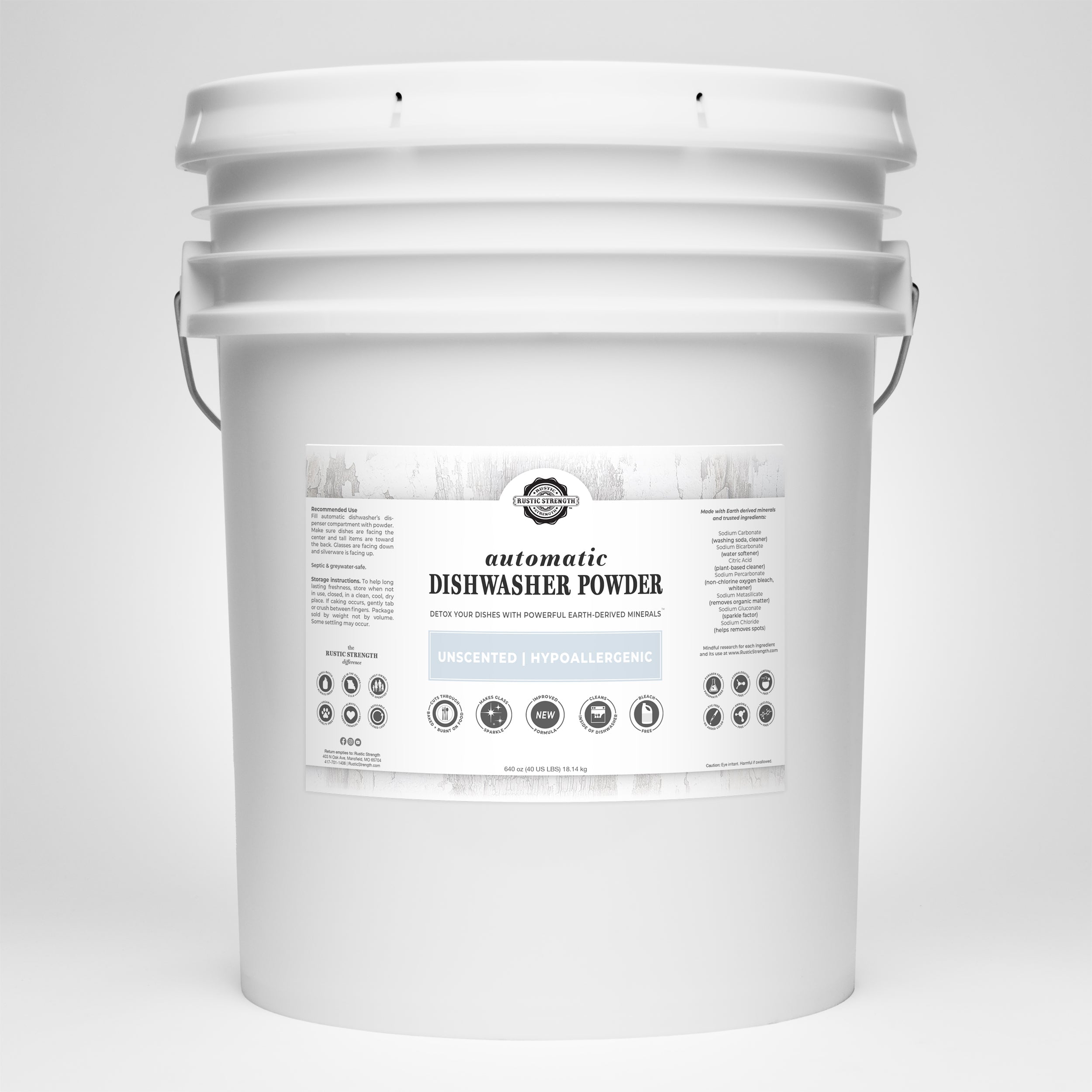 Automatic Dishwasher Powder by Rustic Strength
