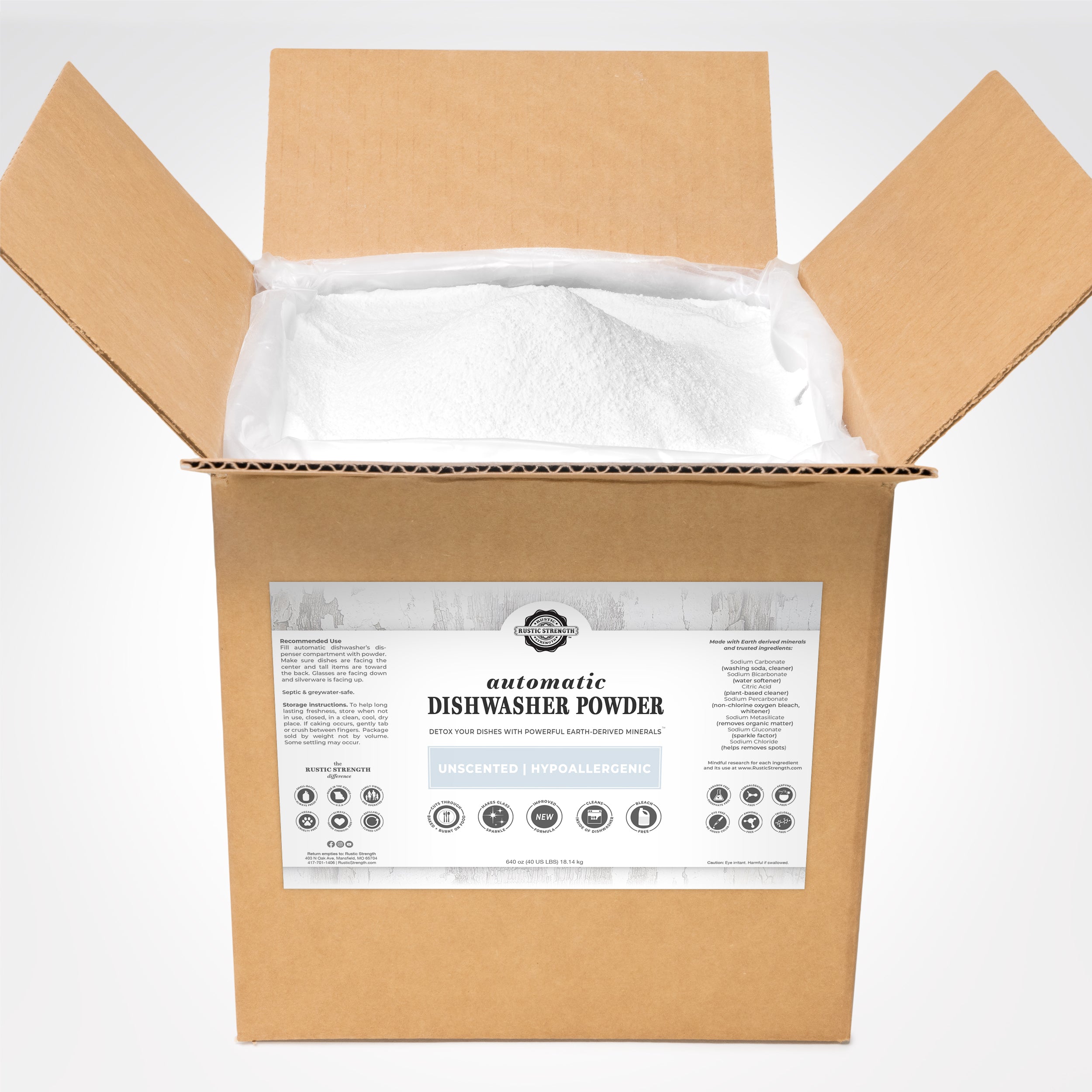 Automatic Dishwasher Powder by Rustic Strength