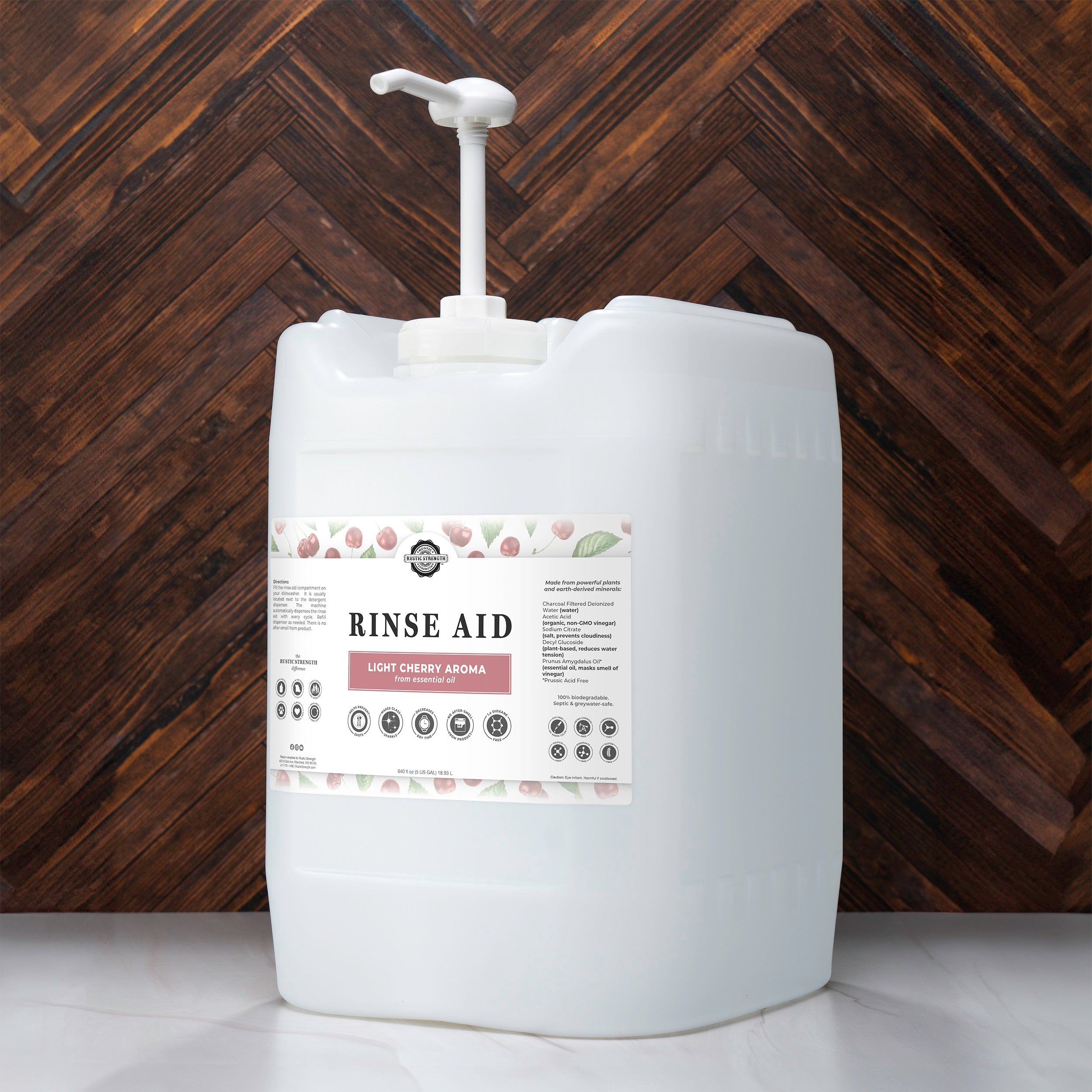 Rinse Aid for Automatic Dishwashers | Light Cherry  by Rustic Strength