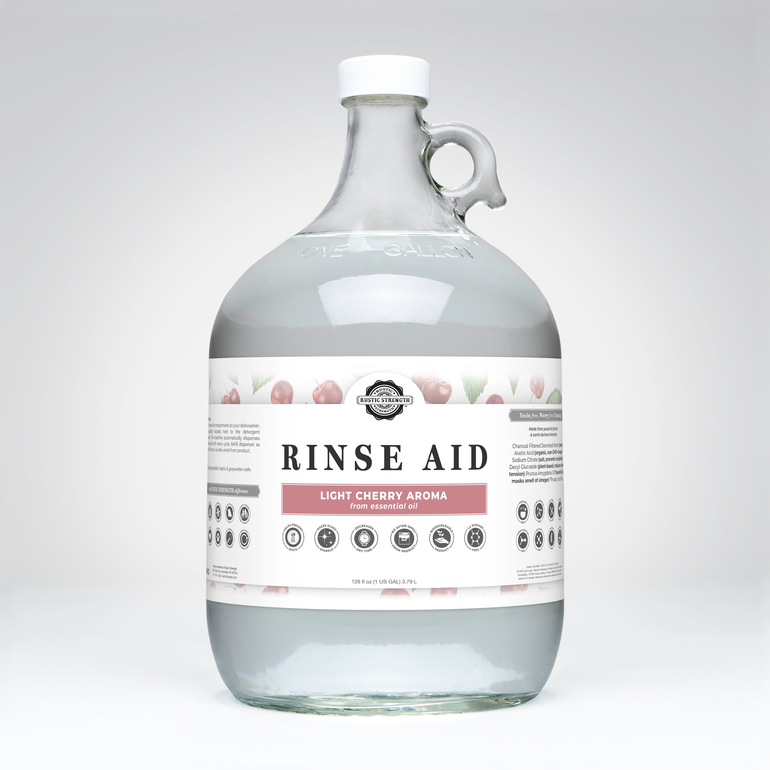 Rinse Aid for Automatic Dishwashers | Light Cherry  by Rustic Strength