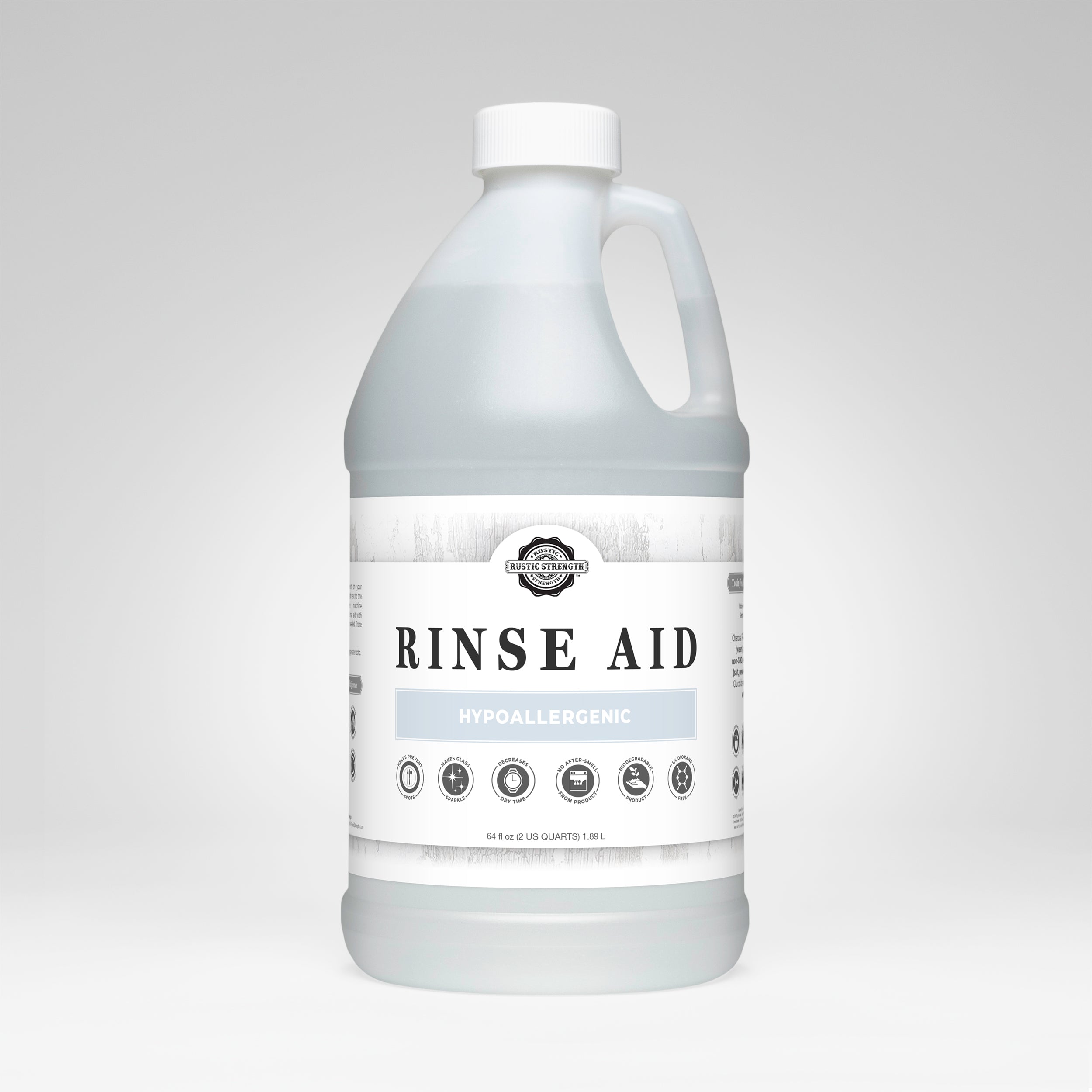 Rinse Aid for Automatic Dishwashers | Unscented by Rustic Strength
