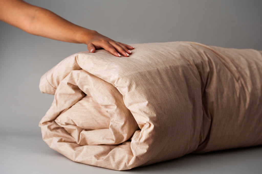 Natural Colored Cotton Duvet Cover Set by American Blossom Linens