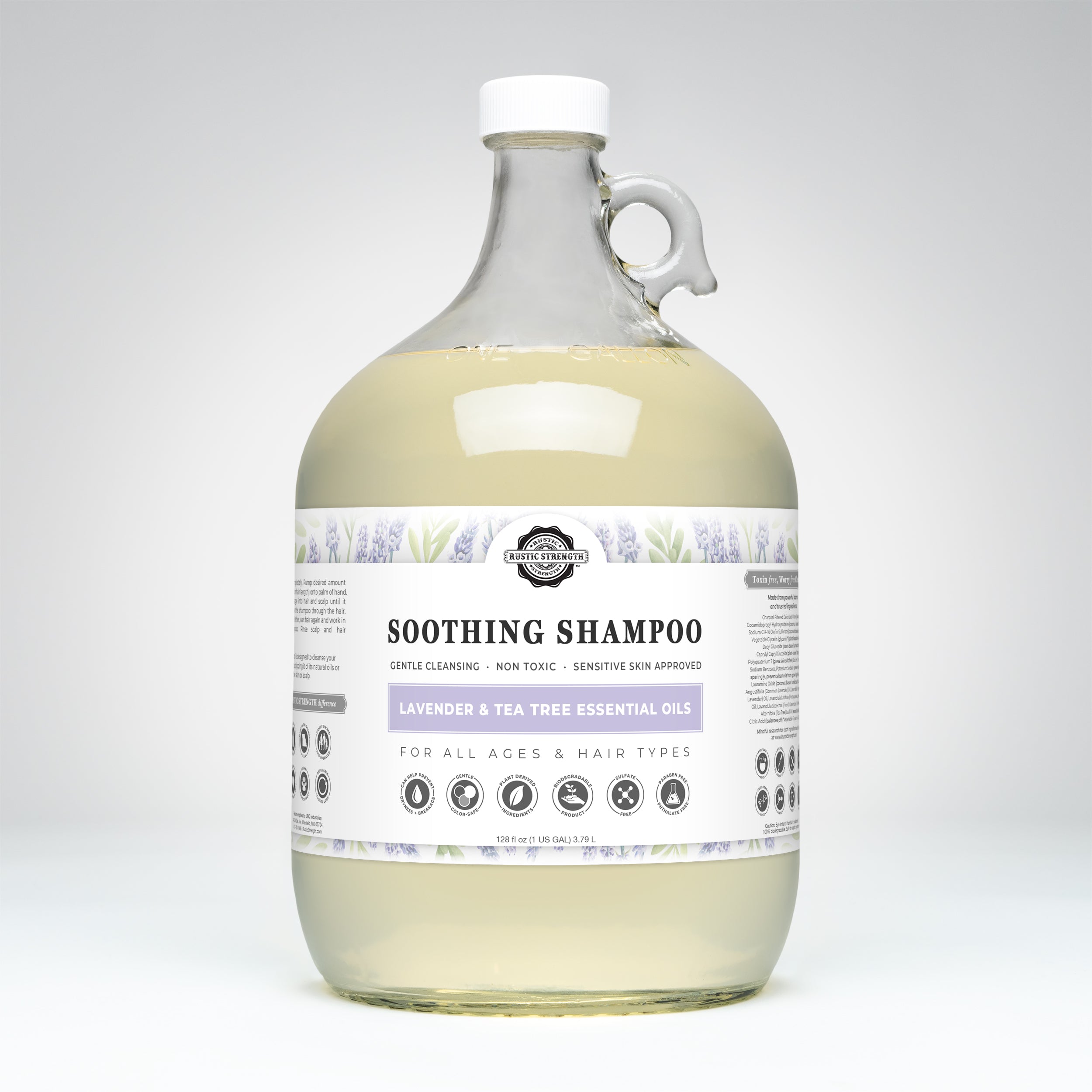 Soothing Shampoo | Lavender & Tea Tree  by Rustic Strength
