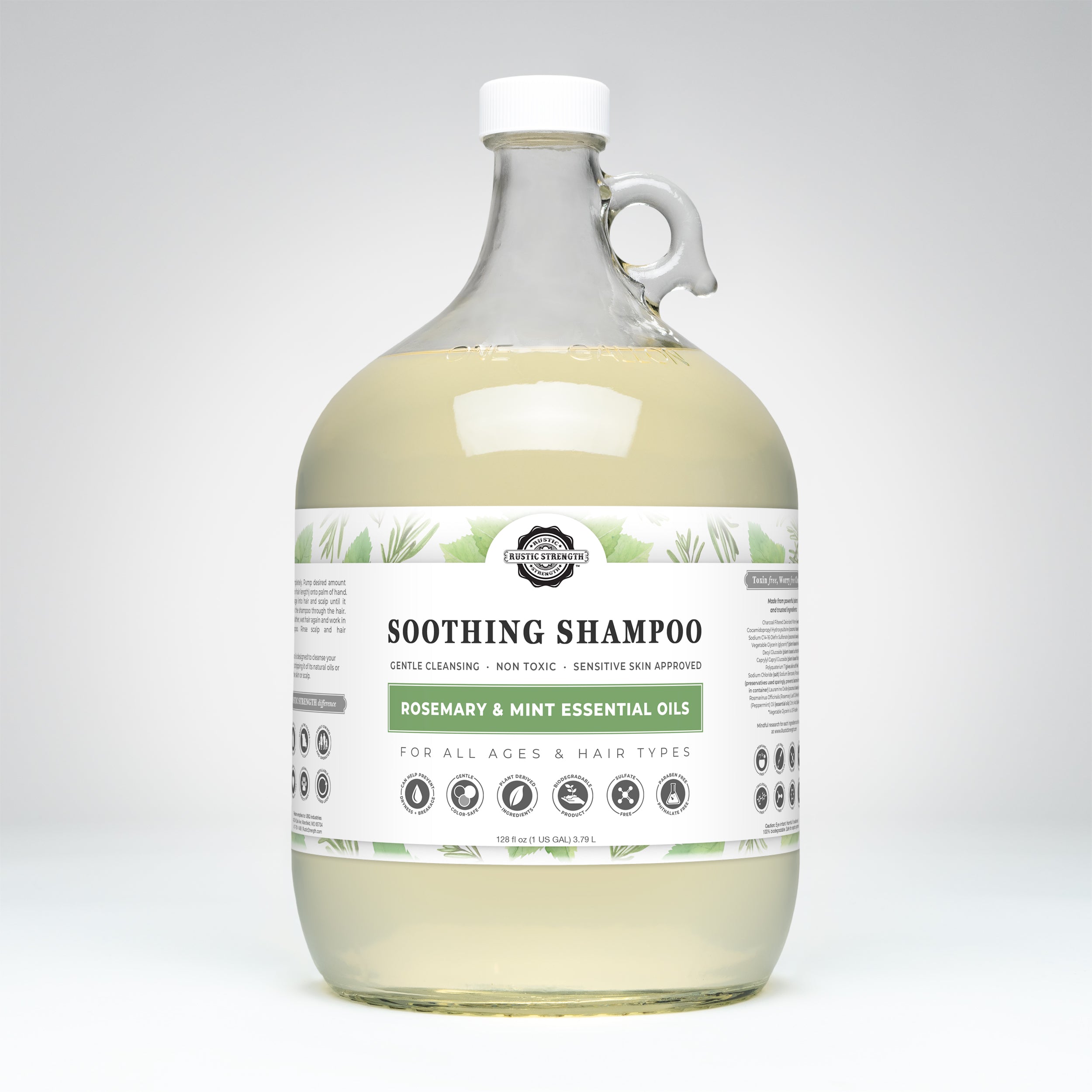 Soothing Shampoo | Rosemary & Mint  by Rustic Strength