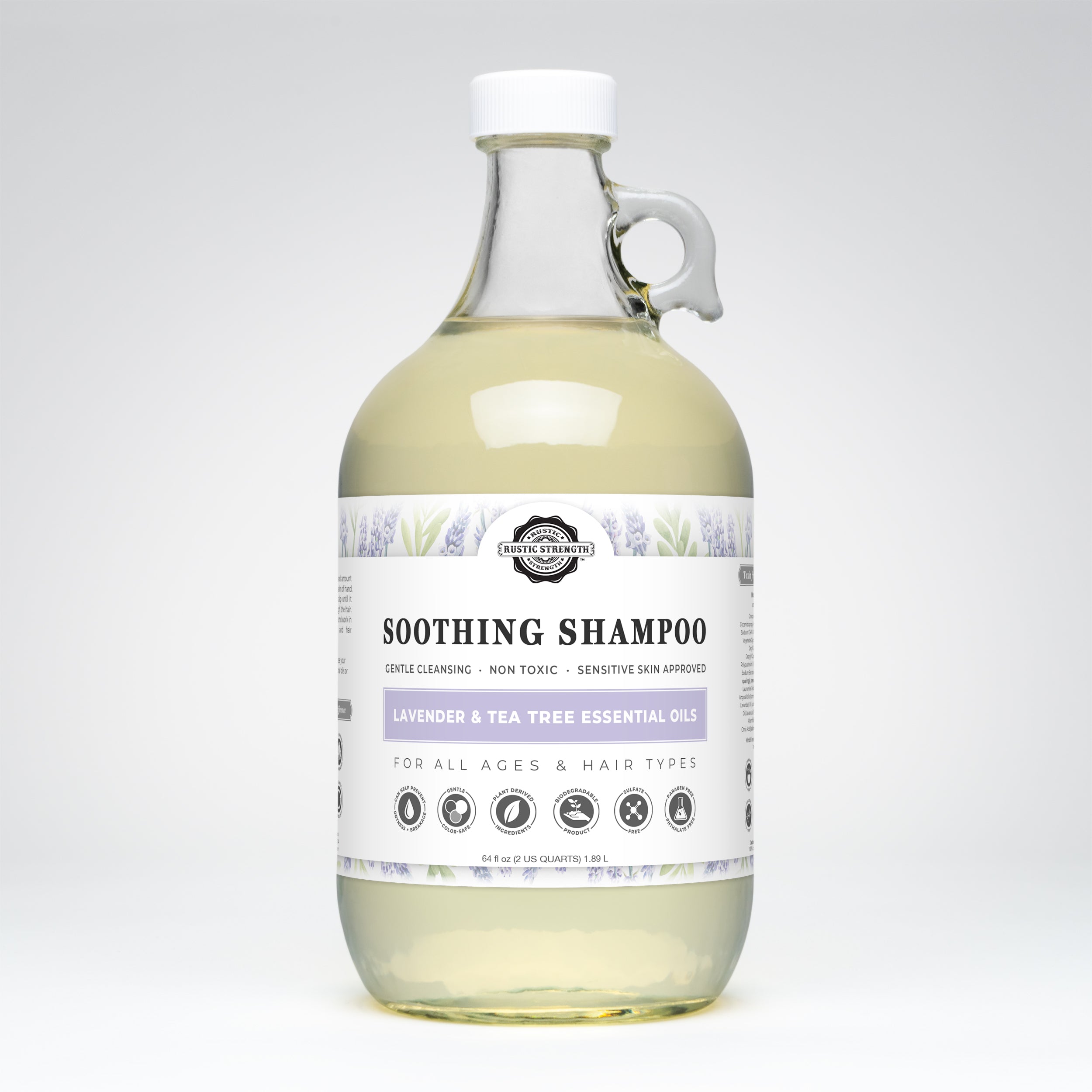 Soothing Shampoo | Lavender & Tea Tree  by Rustic Strength