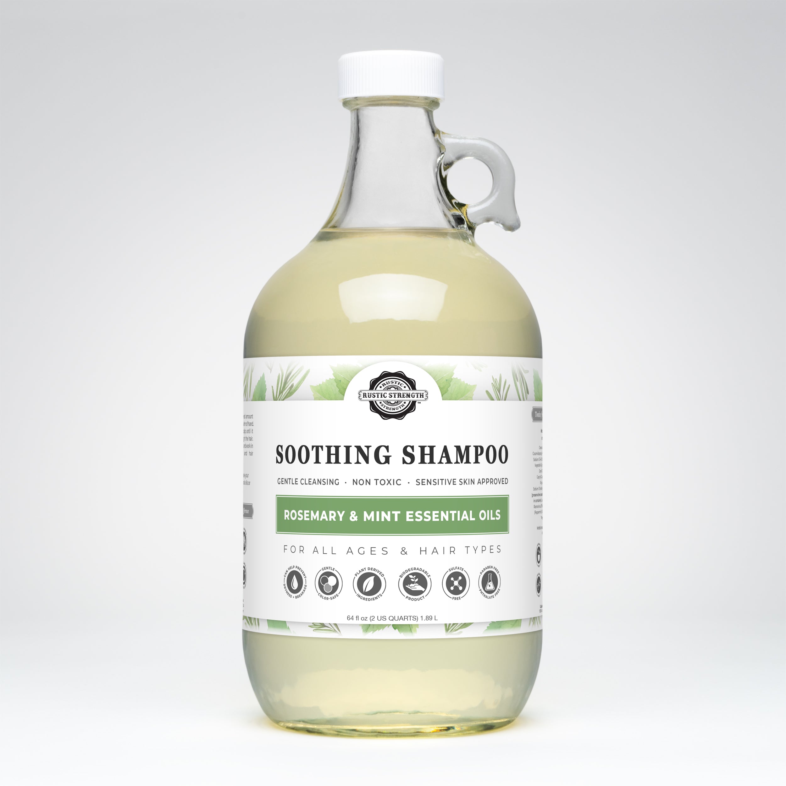 Soothing Shampoo | Rosemary & Mint  by Rustic Strength