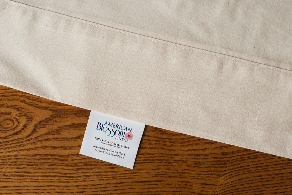 Natural Cotton Bed Pillowcases. by American Blossom Linens