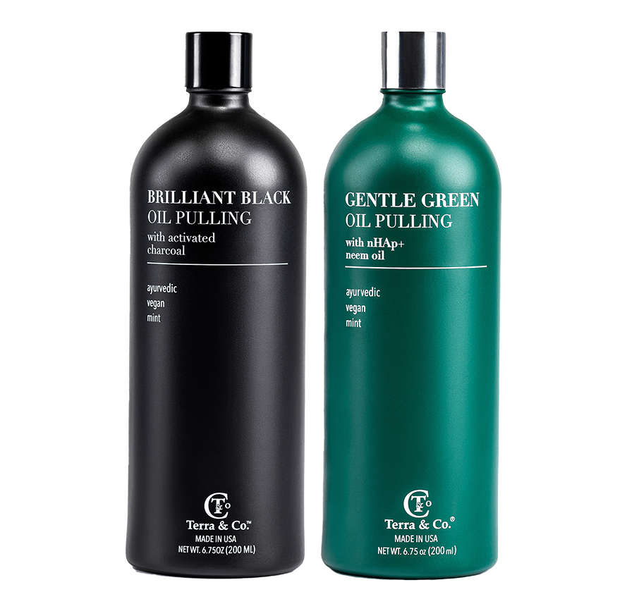 Brilliant Black® Oil Pulling – Ayurvedic Mouthwash for Teeth Whitening, Detox & Gum Health by Terra & Co.