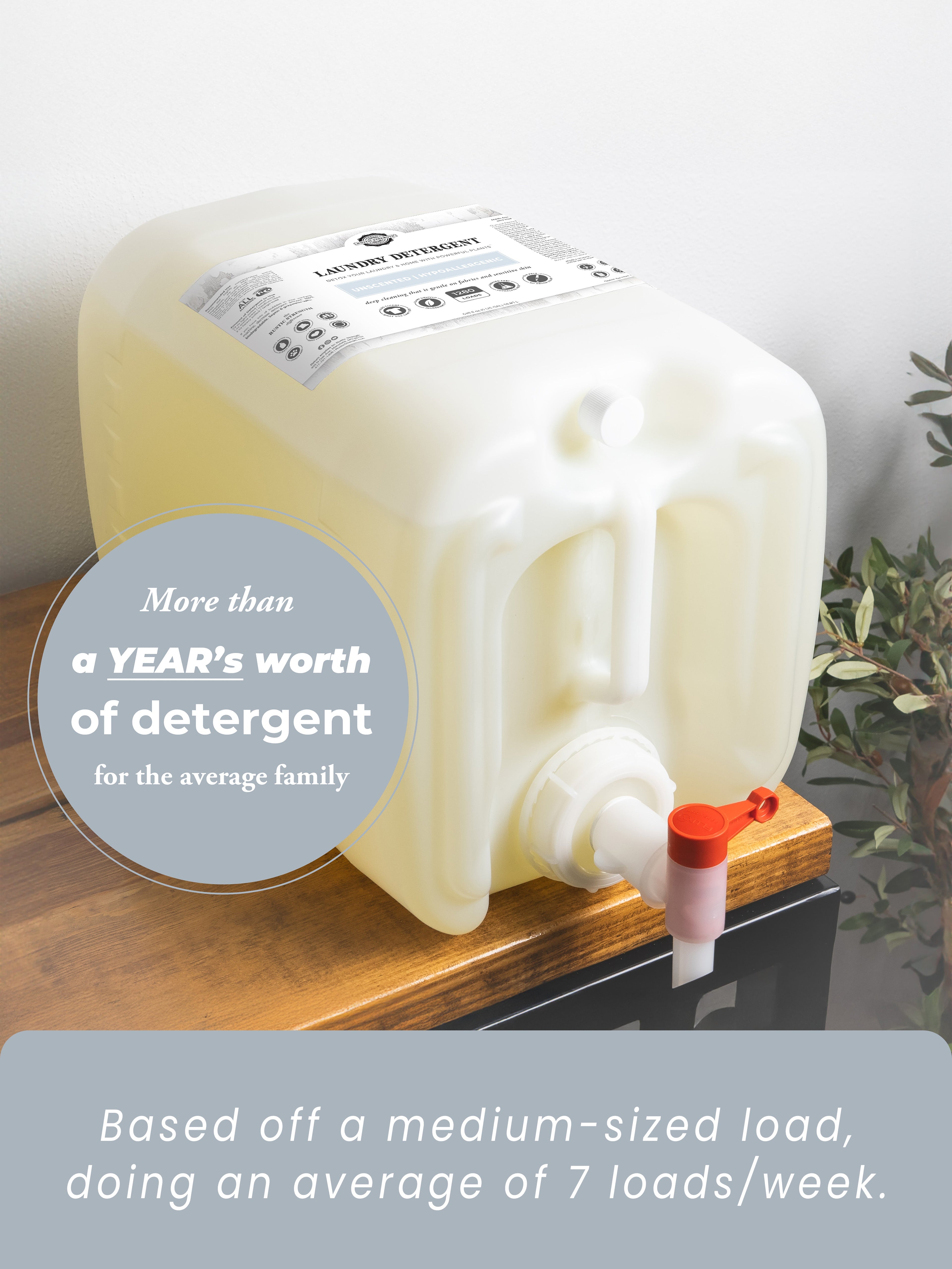 Laundry Detergent | Unscented by Rustic Strength