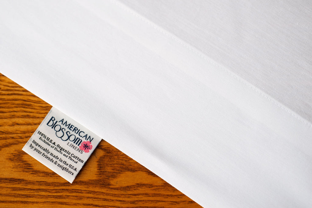 Natural Cotton Bed Pillowcases. by American Blossom Linens