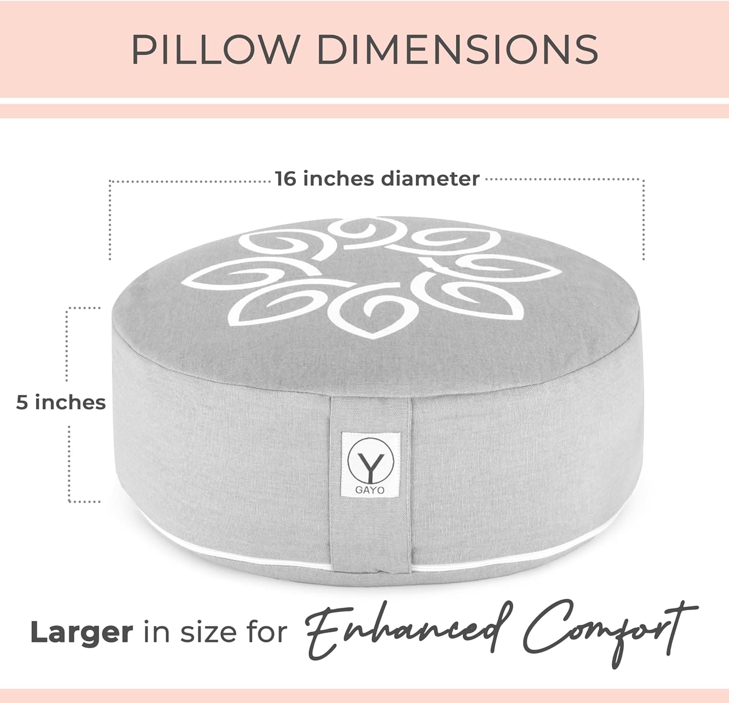 Premium Buckwheat Meditation Cushion