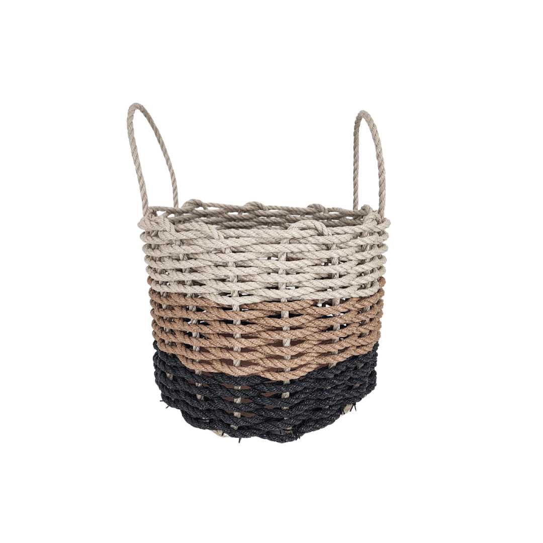 Authentic Maine Lobster Rope Storage Black, Brown, Tan Ombre