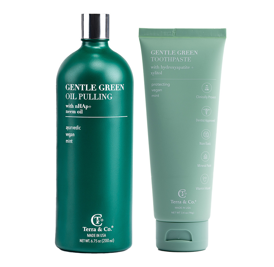 Gentle Green Oil Pulling Mouthwash – Enamel Support & Gum Health by Terra & Co.