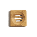Small Square Bamboo Soap Dish by Zero Waste Outlet